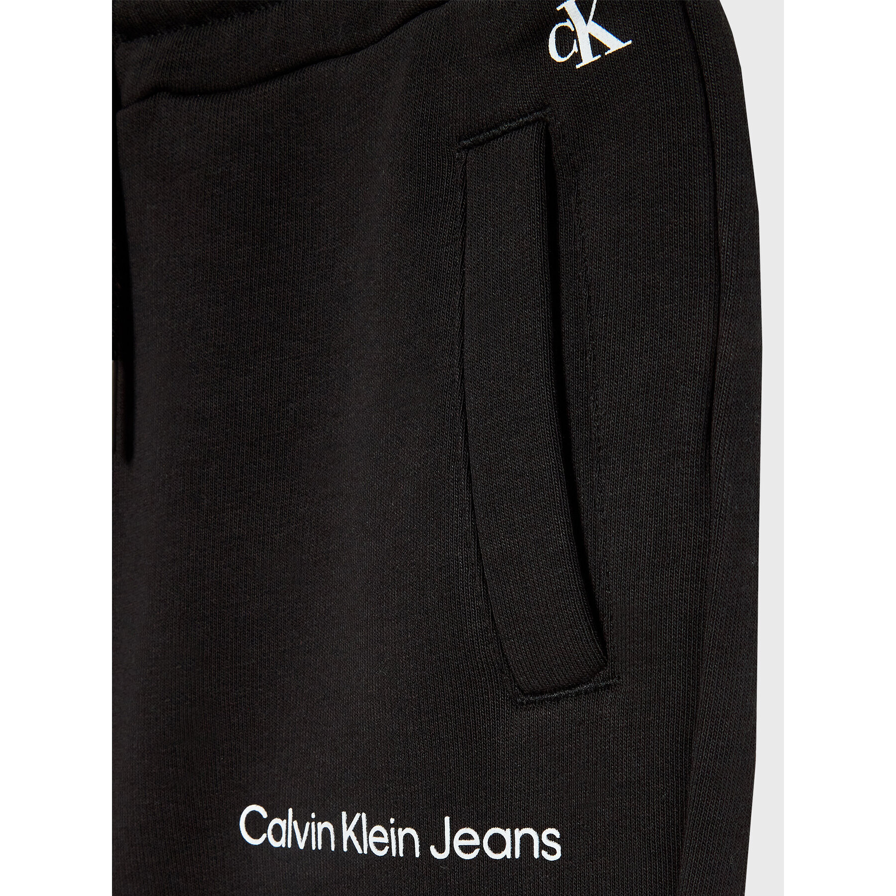 Calvin Klein Jeans Долнище анцуг Logo IG0IG01509 Черен Relaxed Fit - Pepit.bg