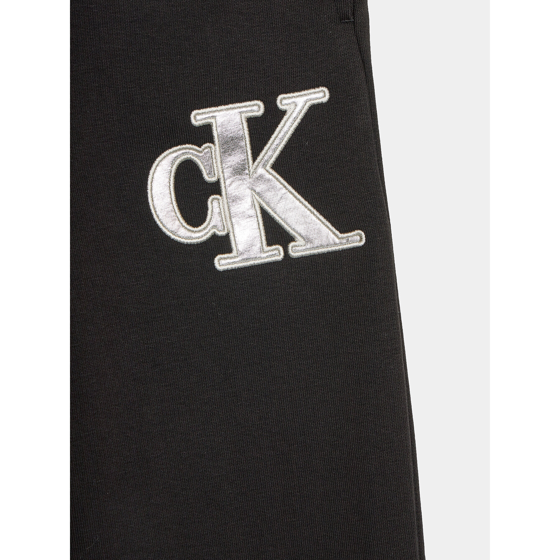 Calvin Klein Jeans Долнище анцуг Metallic IG0IG02287 Черен Regular Fit - Pepit.bg