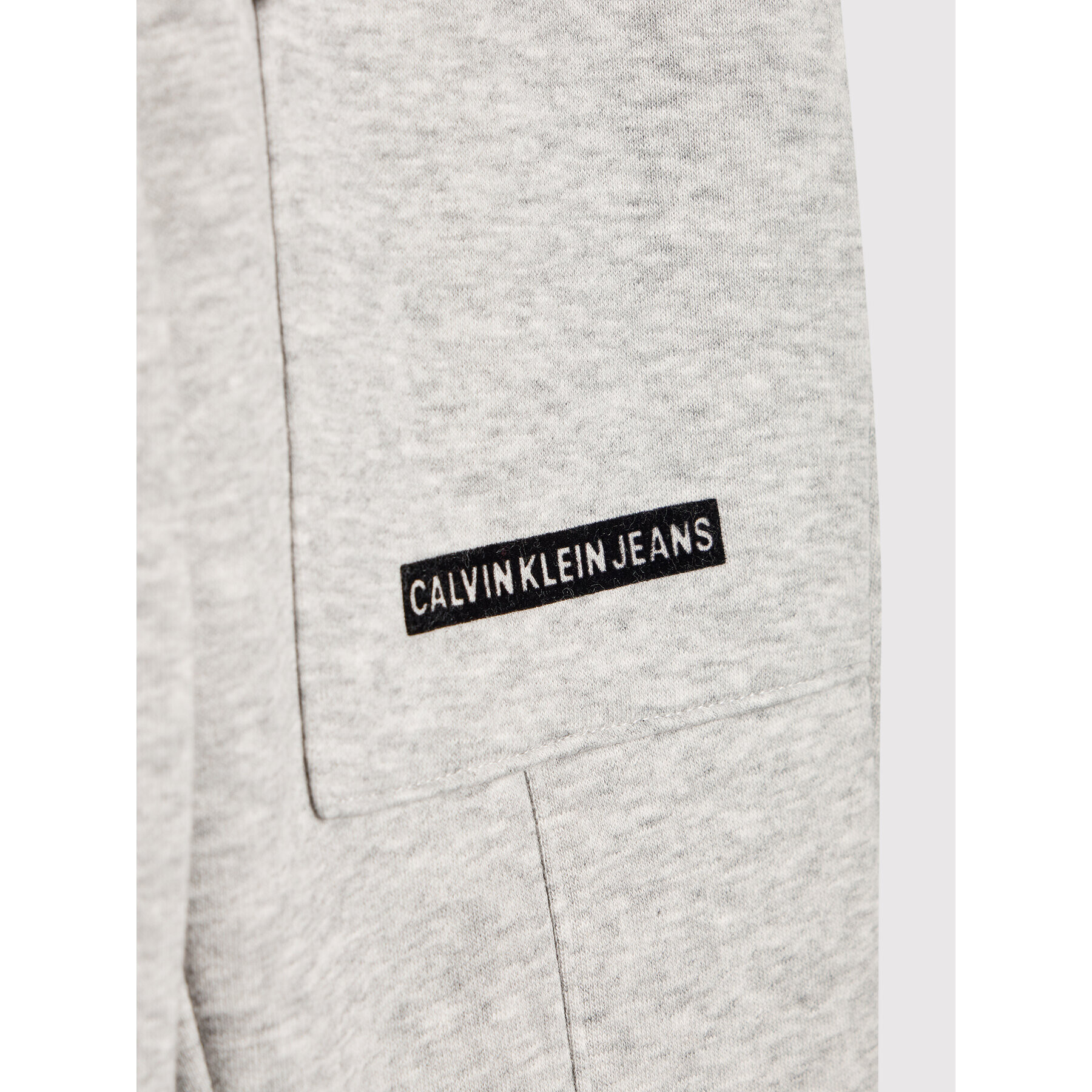 Calvin Klein Jeans Долнище анцуг Micro Logo IB0IB01012 Сив Regular Fit - Pepit.bg