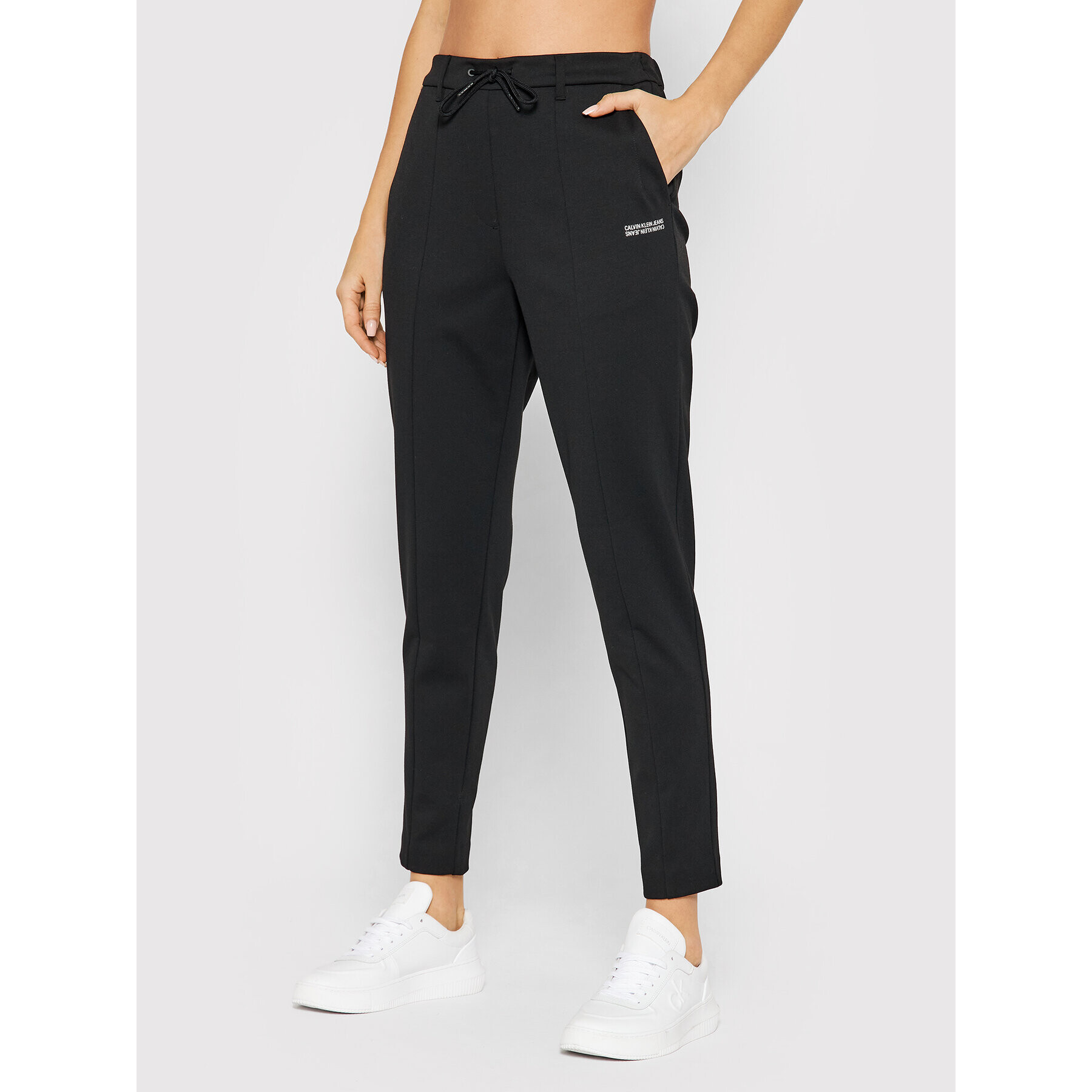 Calvin Klein Jeans Долнище анцуг J20J216585 Черен Regular Fit - Pepit.bg