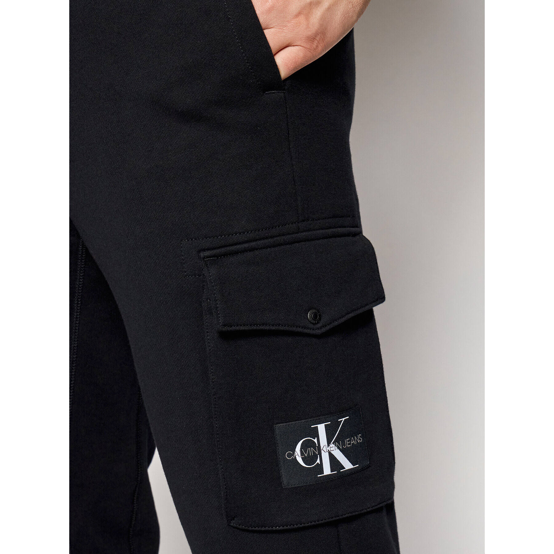 Calvin Klein Jeans Долнище анцуг J30J318271 Черен Regular Fit - Pepit.bg