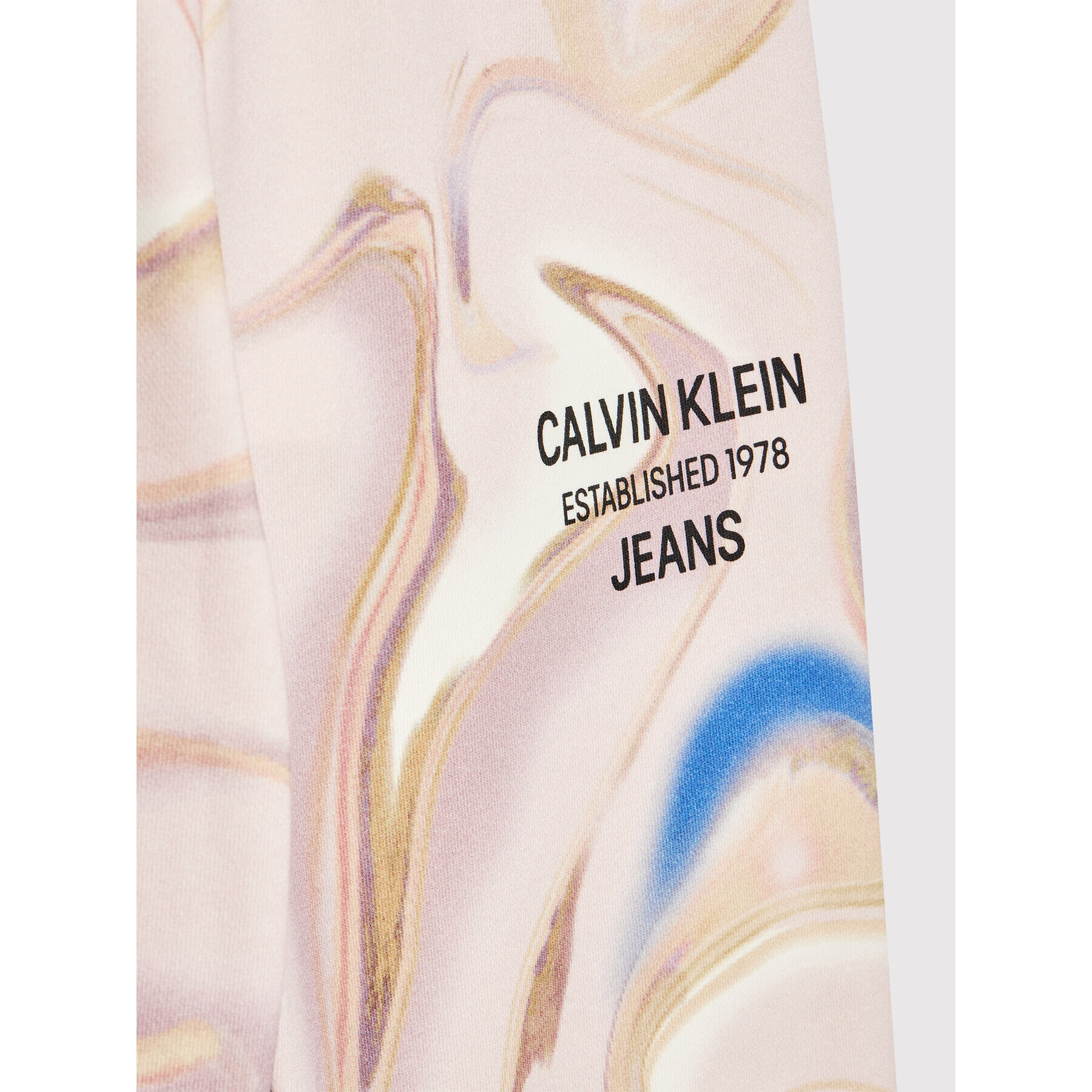 Calvin Klein Jeans Долнище анцуг Liquid Print IG0IG01264 Розов Regular Fit - Pepit.bg