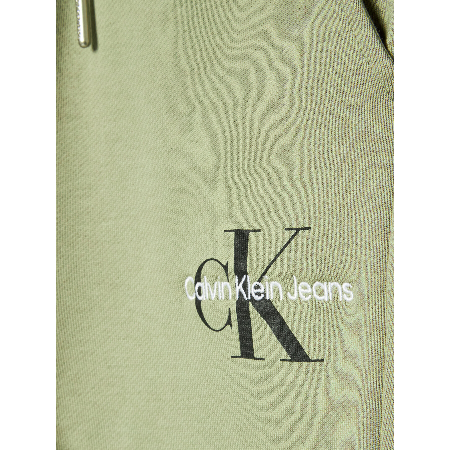 Calvin Klein Jeans Долнище анцуг Monogram Logo IU0IU00285 Зелен Regular Fit - Pepit.bg