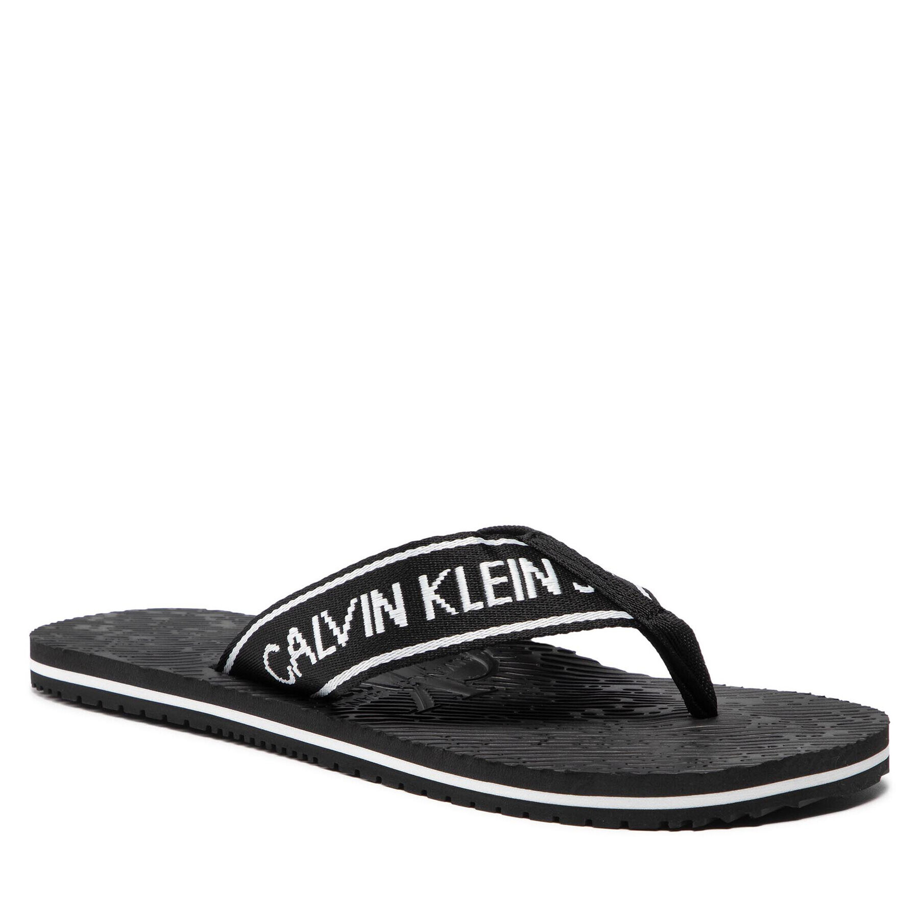 Calvin Klein Jeans Джапанки Beach Sandal Institutional YM0YM00059 Черен - Pepit.bg