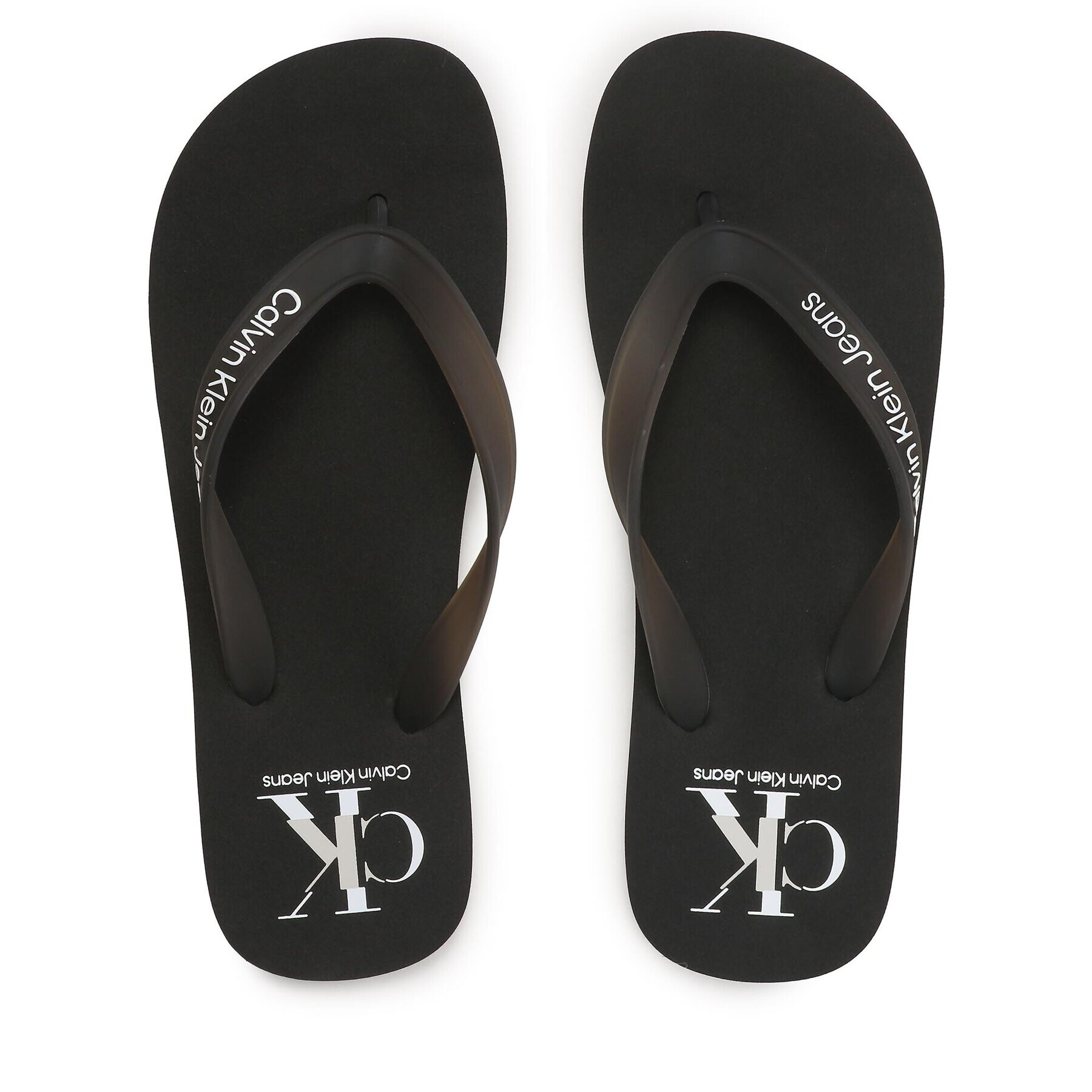 Calvin Klein Jeans Джапанки Beach Sandal Logo YM0YM00656 Черен - Pepit.bg
