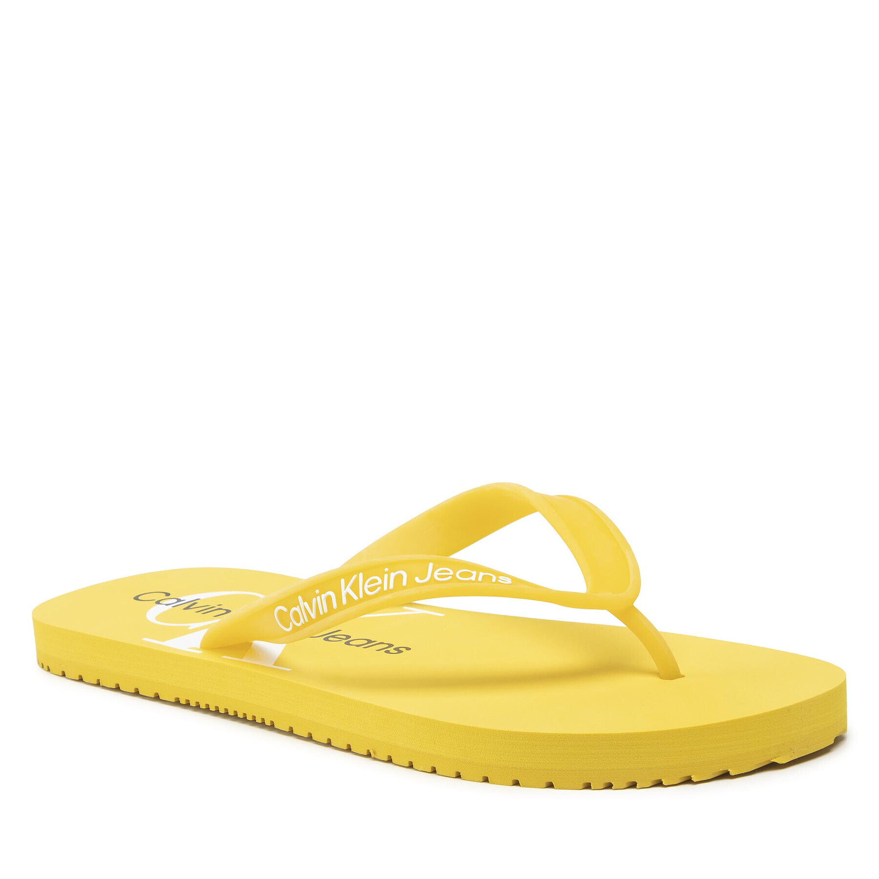 Calvin Klein Jeans Джапанки Beach Sandal Monogram Tpu YM0YM00055 Жълт - Pepit.bg