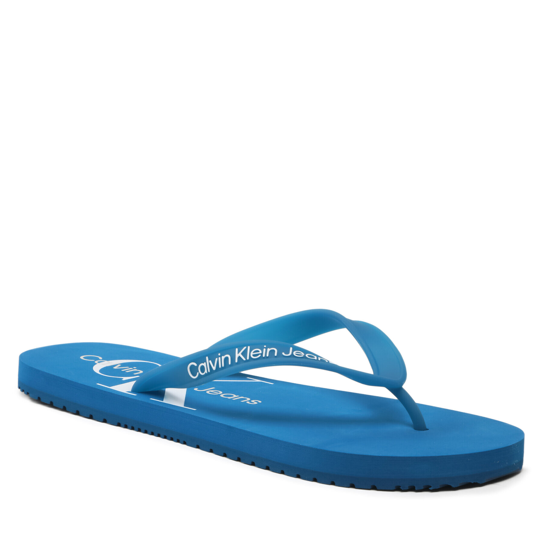 Calvin Klein Jeans Джапанки Beach Sandal Monogram Tpu YM0YM00838 Син - Pepit.bg