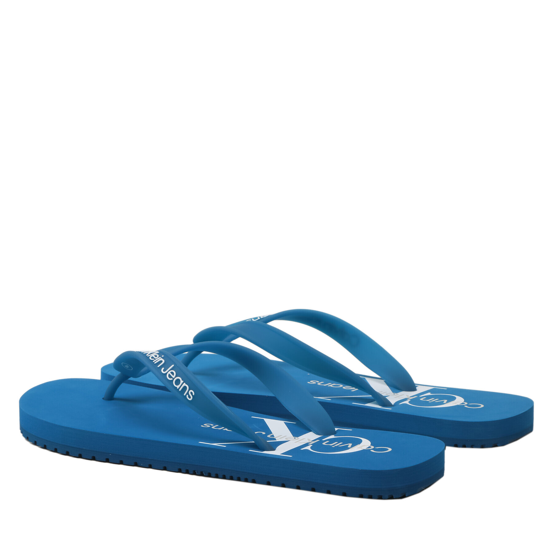 Calvin Klein Jeans Джапанки Beach Sandal Monogram Tpu YM0YM00838 Син - Pepit.bg