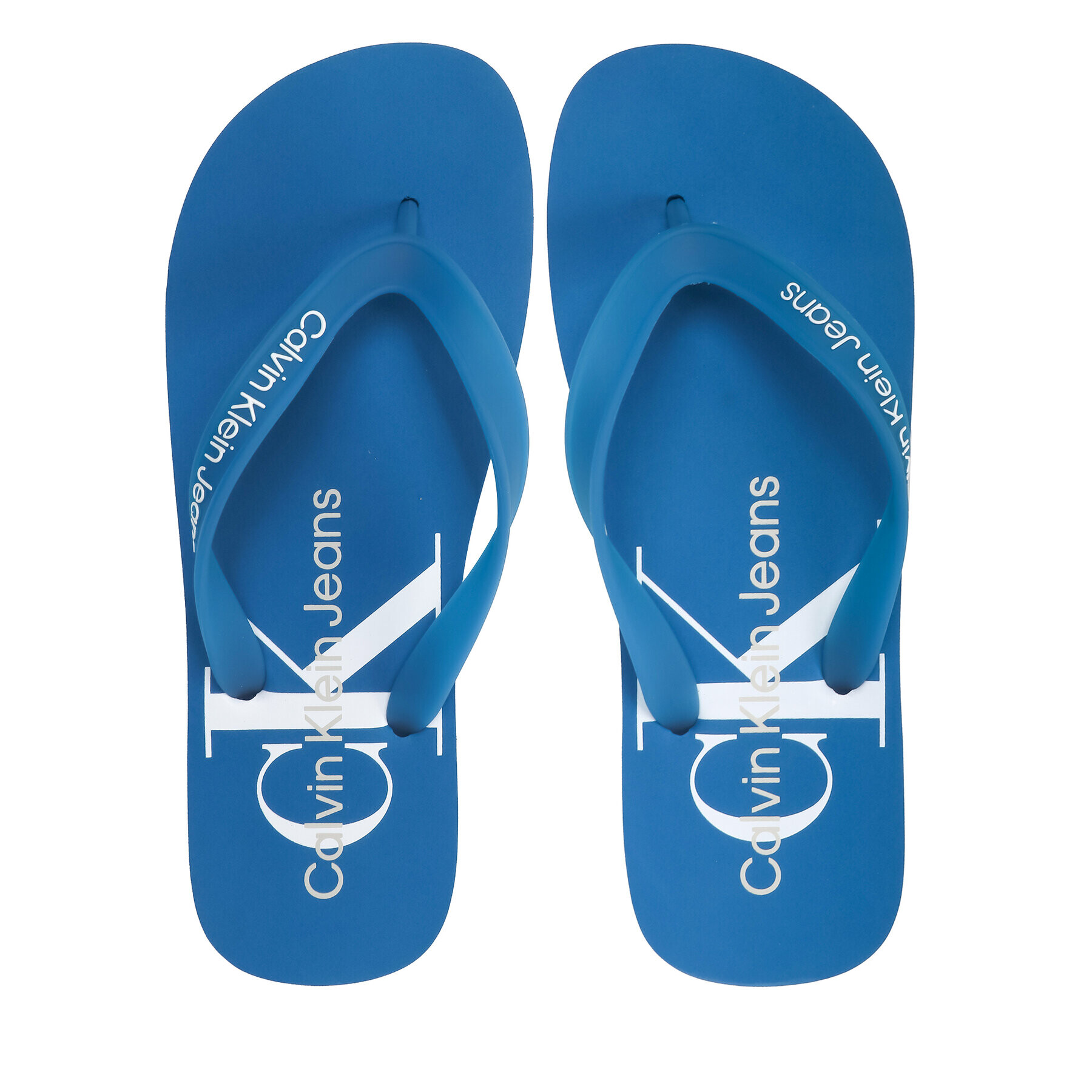 Calvin Klein Jeans Джапанки Beach Sandal Monogram Tpu YM0YM00838 Син - Pepit.bg