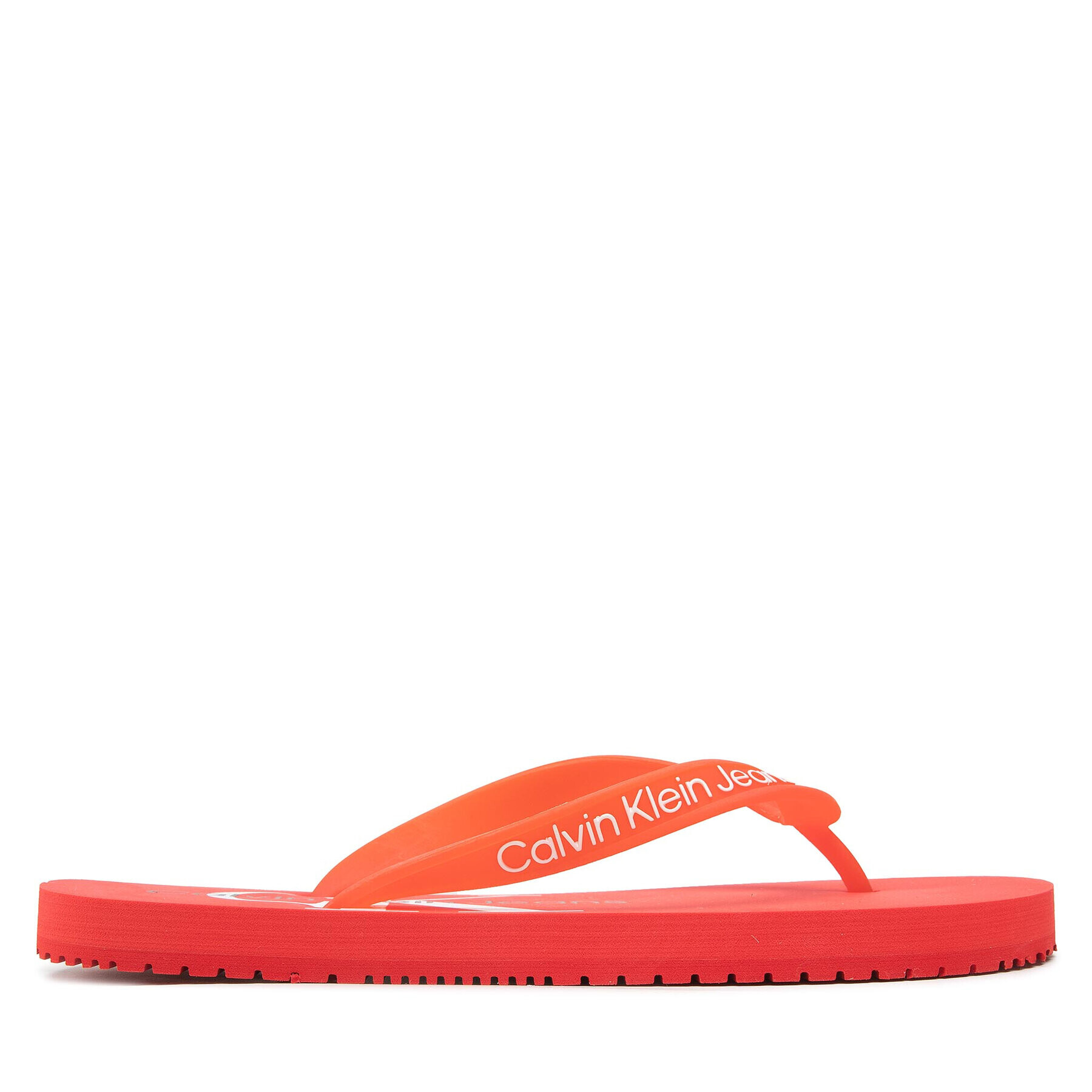 Calvin Klein Jeans Джапанки Beach Sandal Monogram Tpu YW0YW00098 Червен - Pepit.bg