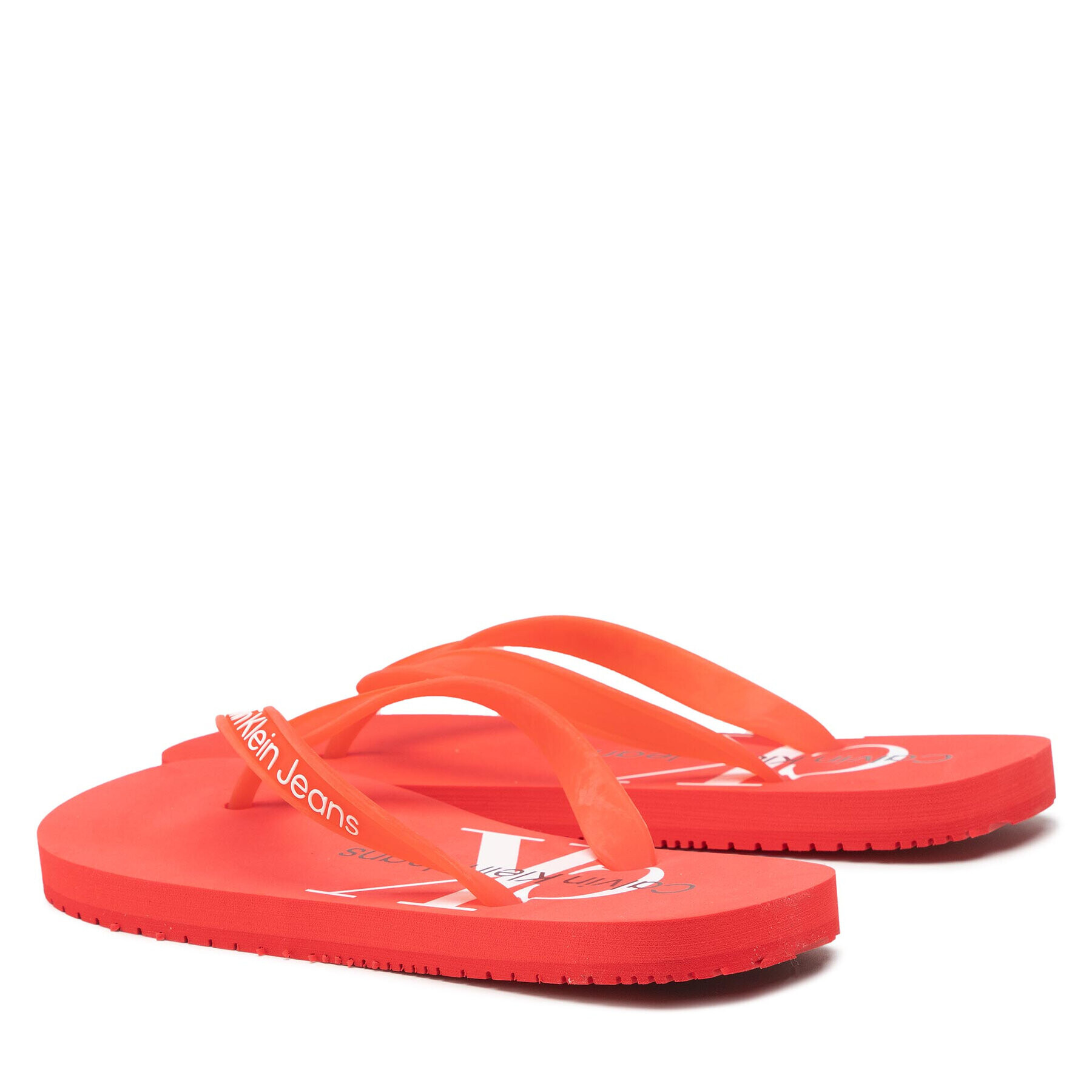 Calvin Klein Jeans Джапанки Beach Sandal Monogram Tpu YW0YW00098 Червен - Pepit.bg