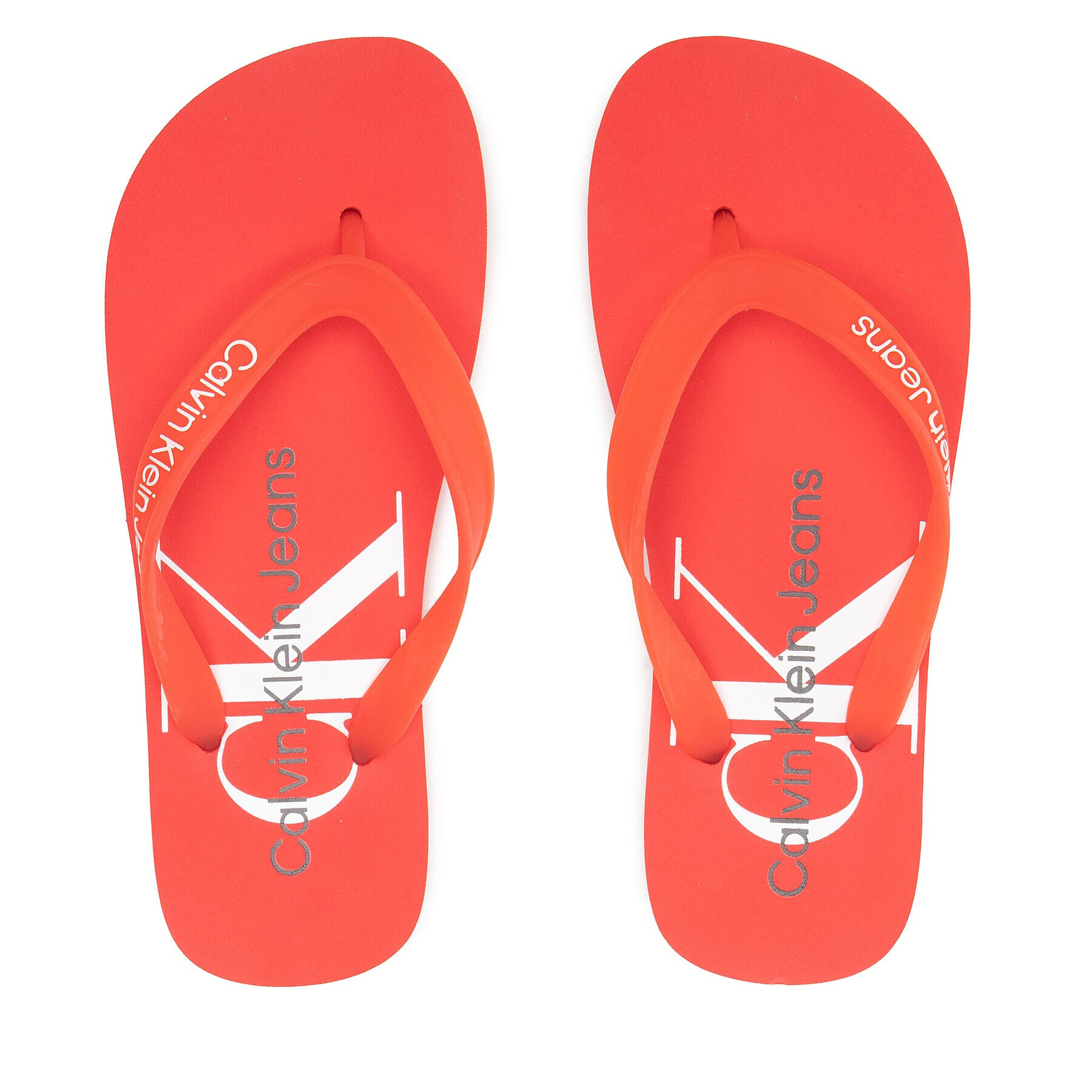 Calvin Klein Jeans Джапанки Beach Sandal Monogram Tpu YW0YW00098 Червен - Pepit.bg