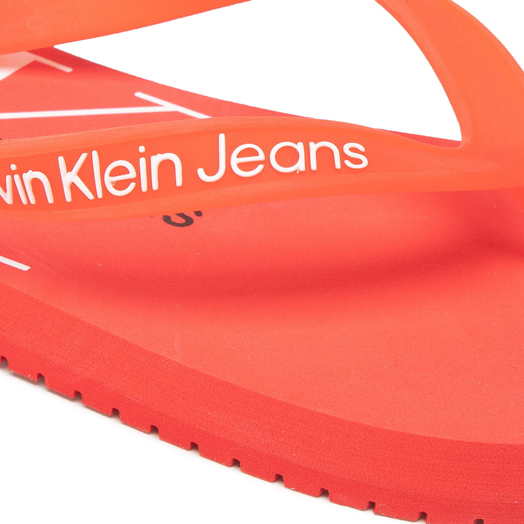 Calvin Klein Jeans Джапанки Beach Sandal Monogram Tpu YW0YW00098 Червен - Pepit.bg