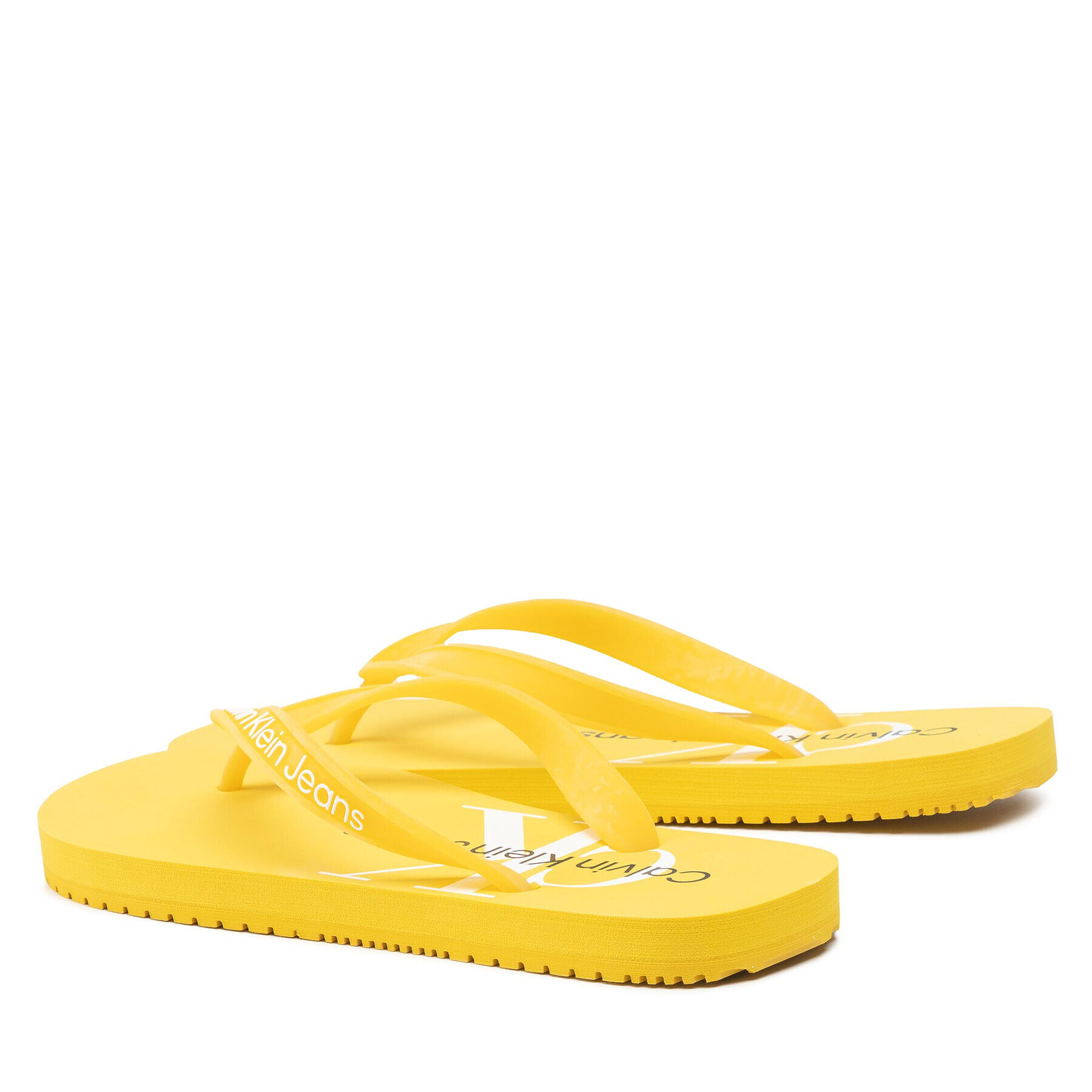 Calvin Klein Jeans Джапанки Beach Sandal Monogram Tpu YW0YW00098 Жълт - Pepit.bg