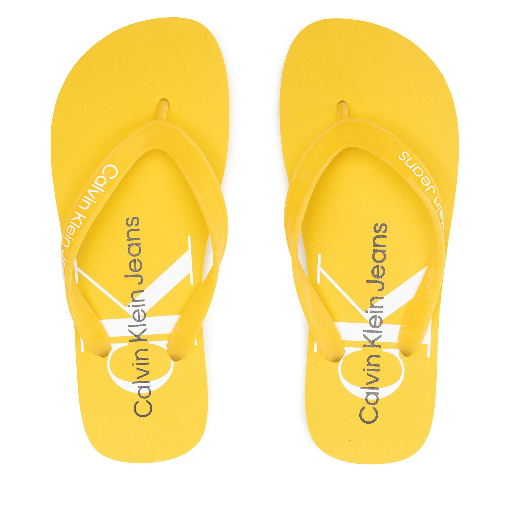 Calvin Klein Jeans Джапанки Beach Sandal Monogram Tpu YW0YW00098 Жълт - Pepit.bg