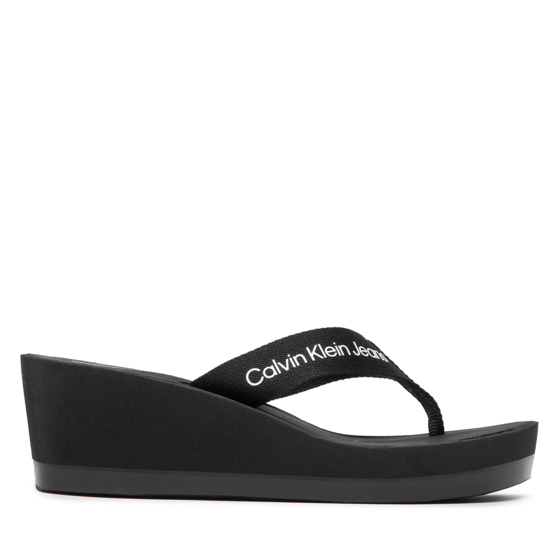 Calvin Klein Jeans Джапанки Beach Sandal Monogram YW0YW0064 Черен - Pepit.bg