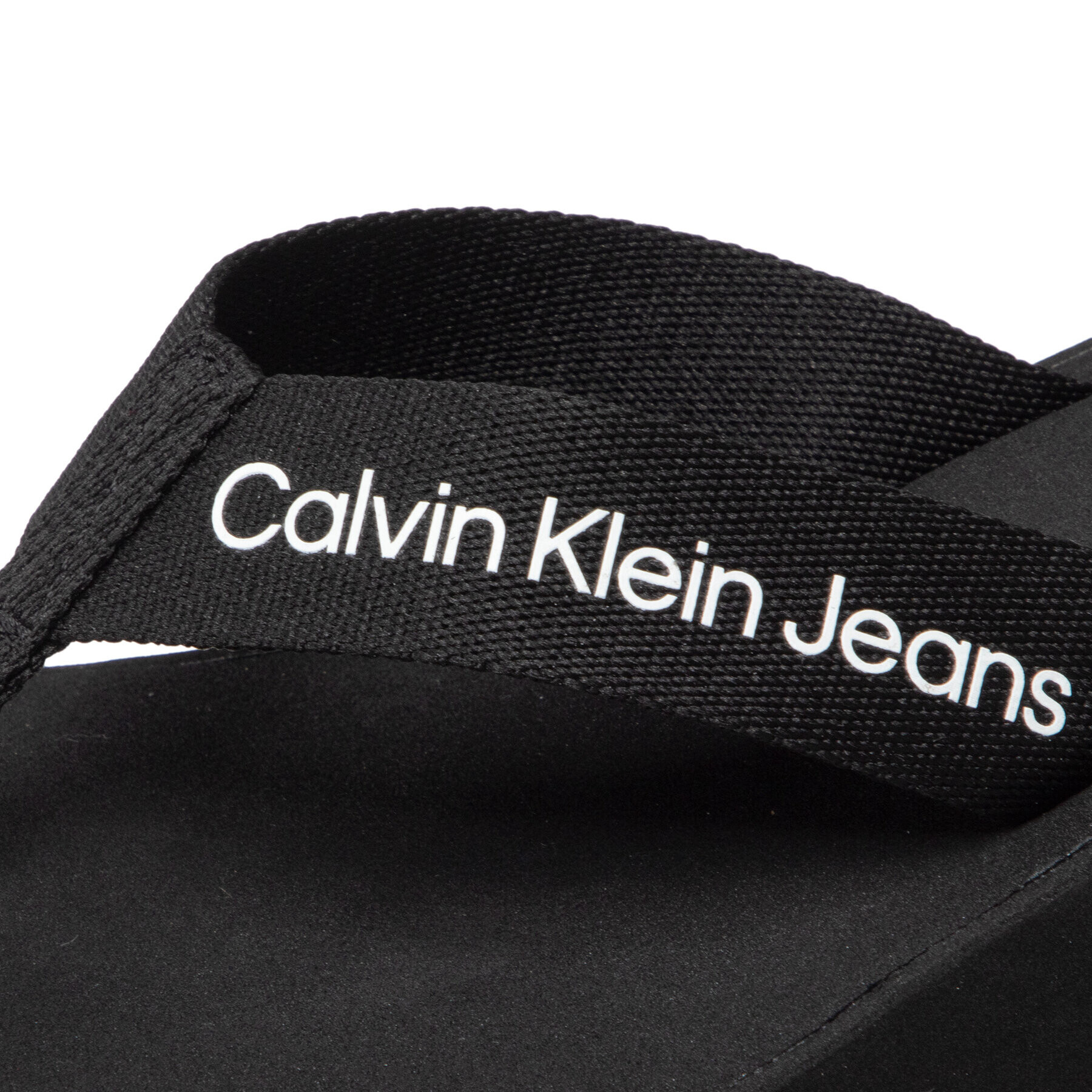 Calvin Klein Jeans Джапанки Beach Sandal Monogram YW0YW0064 Черен - Pepit.bg