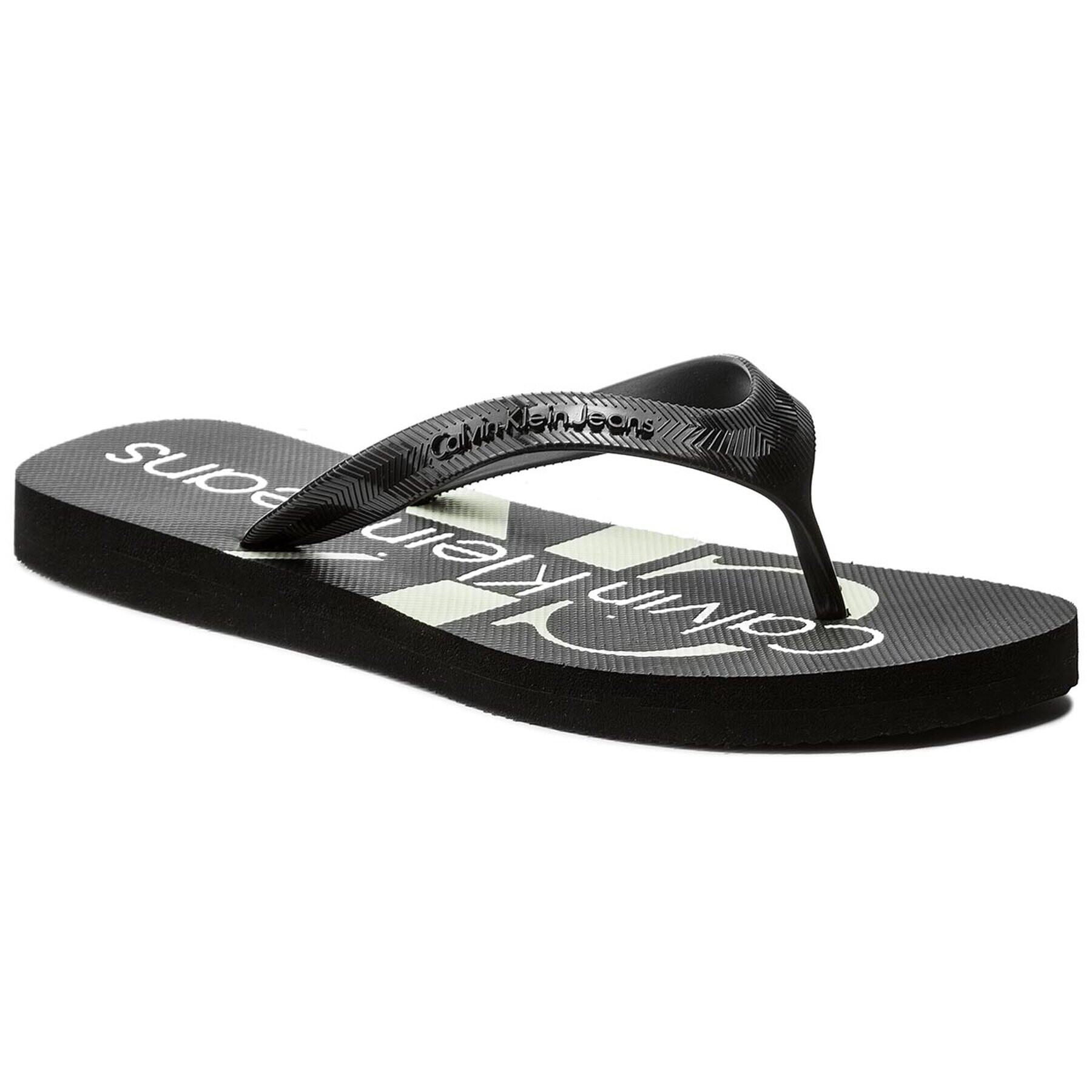 Calvin Klein Jeans Джапанки Dash S0063 Черен - Pepit.bg