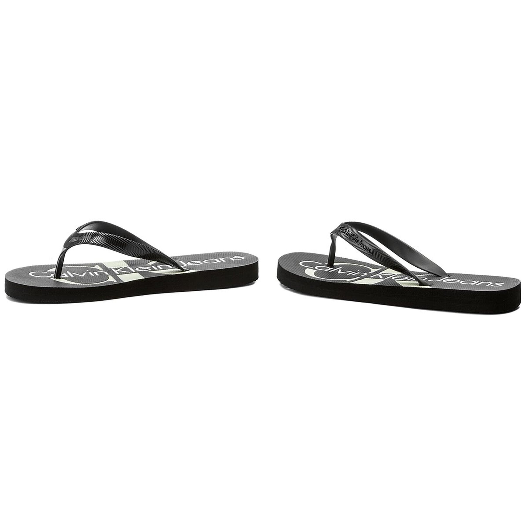 Calvin Klein Jeans Джапанки Dash S0063 Черен - Pepit.bg