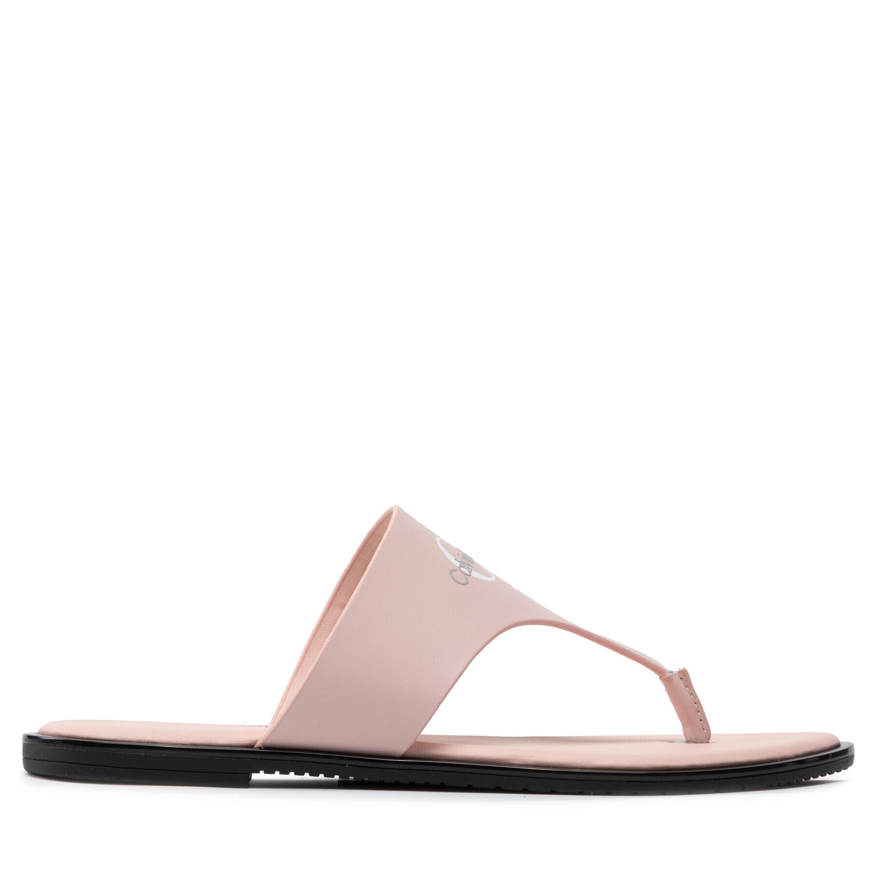 Calvin Klein Jeans Джапанки Flat Sandal Toe Slide Lth YW0YW00538 Розов - Pepit.bg