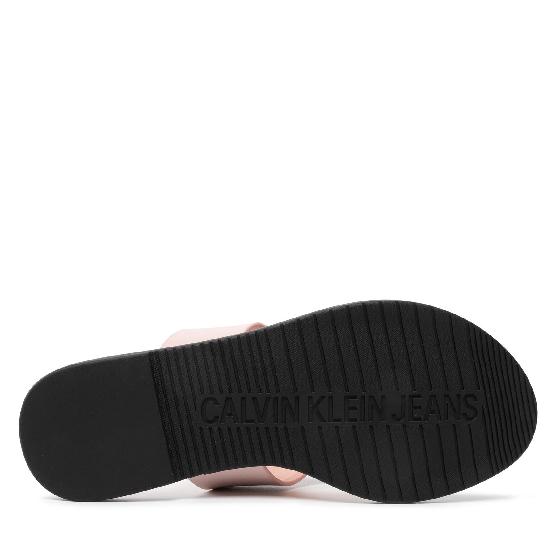 Calvin Klein Jeans Джапанки Flat Sandal Toe Slide Lth YW0YW00538 Розов - Pepit.bg