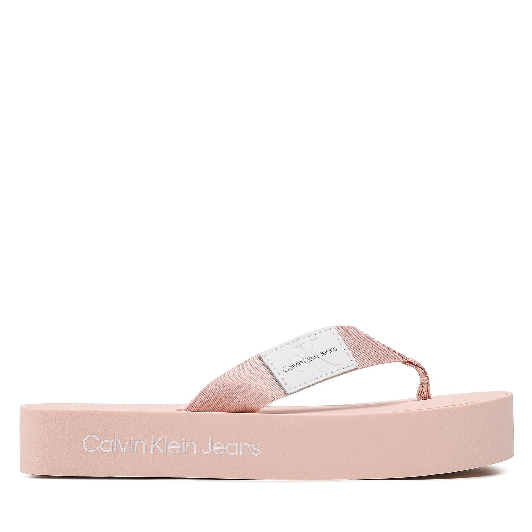 Calvin Klein Jeans Джапанки Flatform Flipflop YW0YW00993 Розов - Pepit.bg