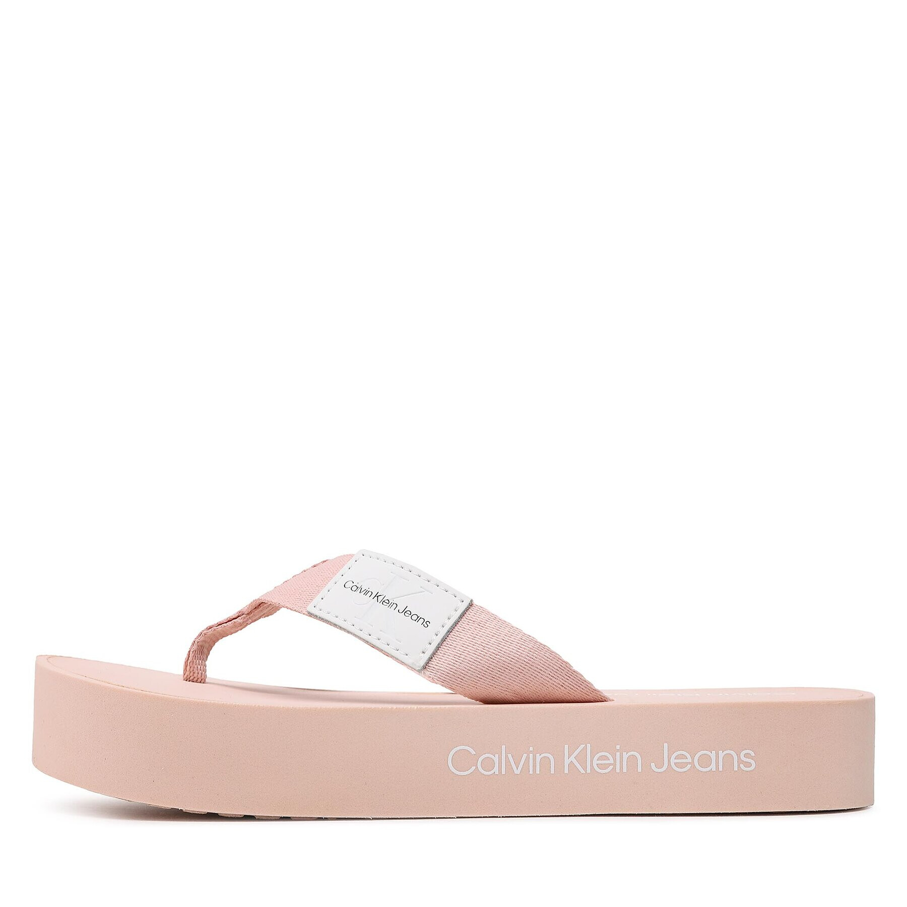 Calvin Klein Jeans Джапанки Flatform Flipflop YW0YW00993 Розов - Pepit.bg