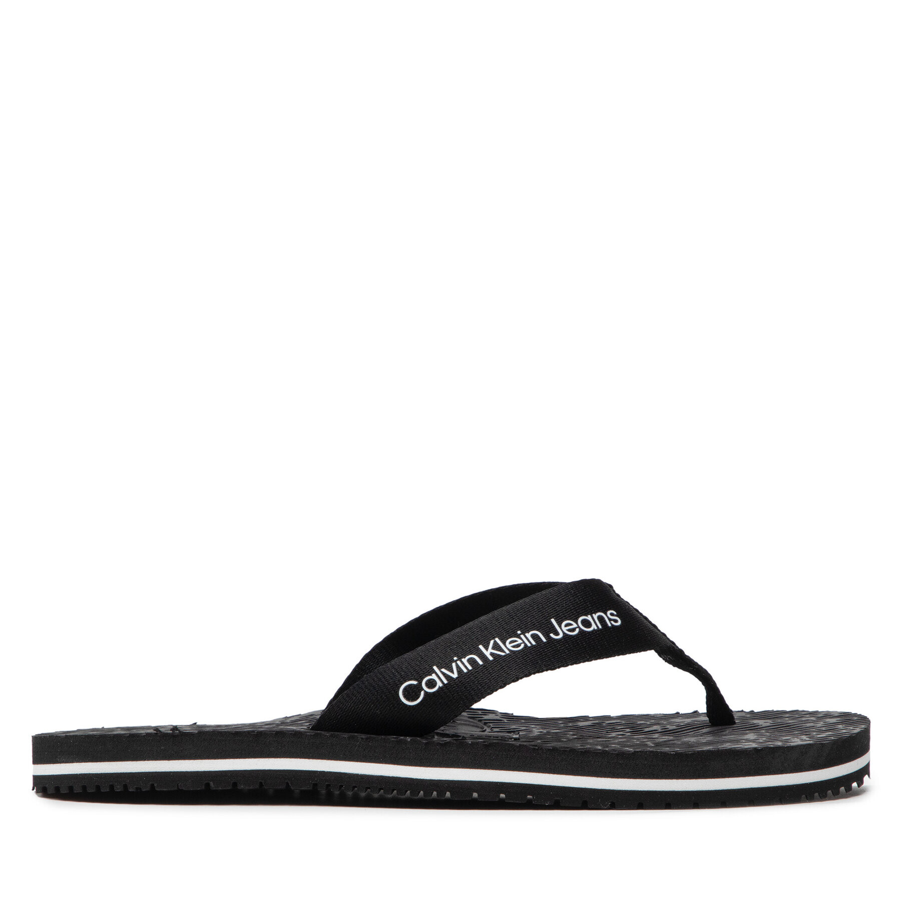 Calvin Klein Jeans Джапанки Flipflop Webbing 2 YW0YW00651 Черен - Pepit.bg