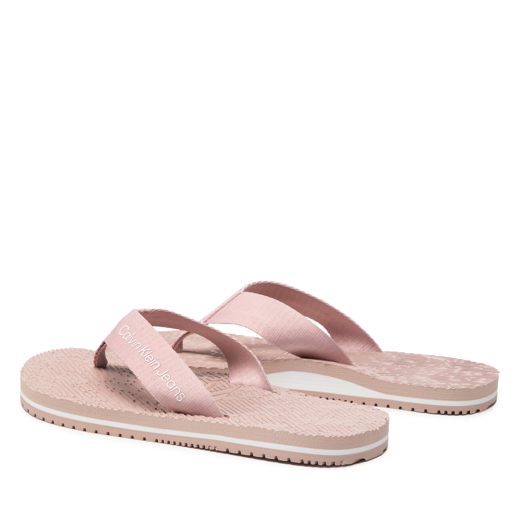 Calvin Klein Jeans Джапанки Flipflop Webbing 2 YW0YW00651 Розов - Pepit.bg