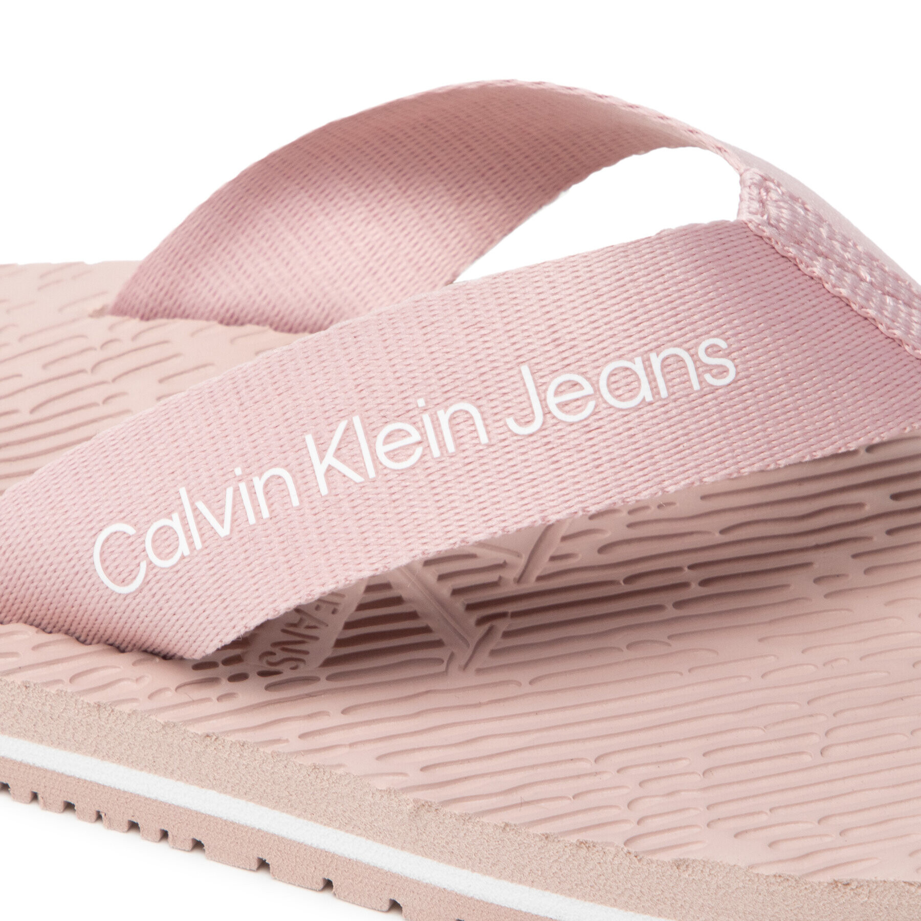 Calvin Klein Jeans Джапанки Flipflop Webbing 2 YW0YW00651 Розов - Pepit.bg