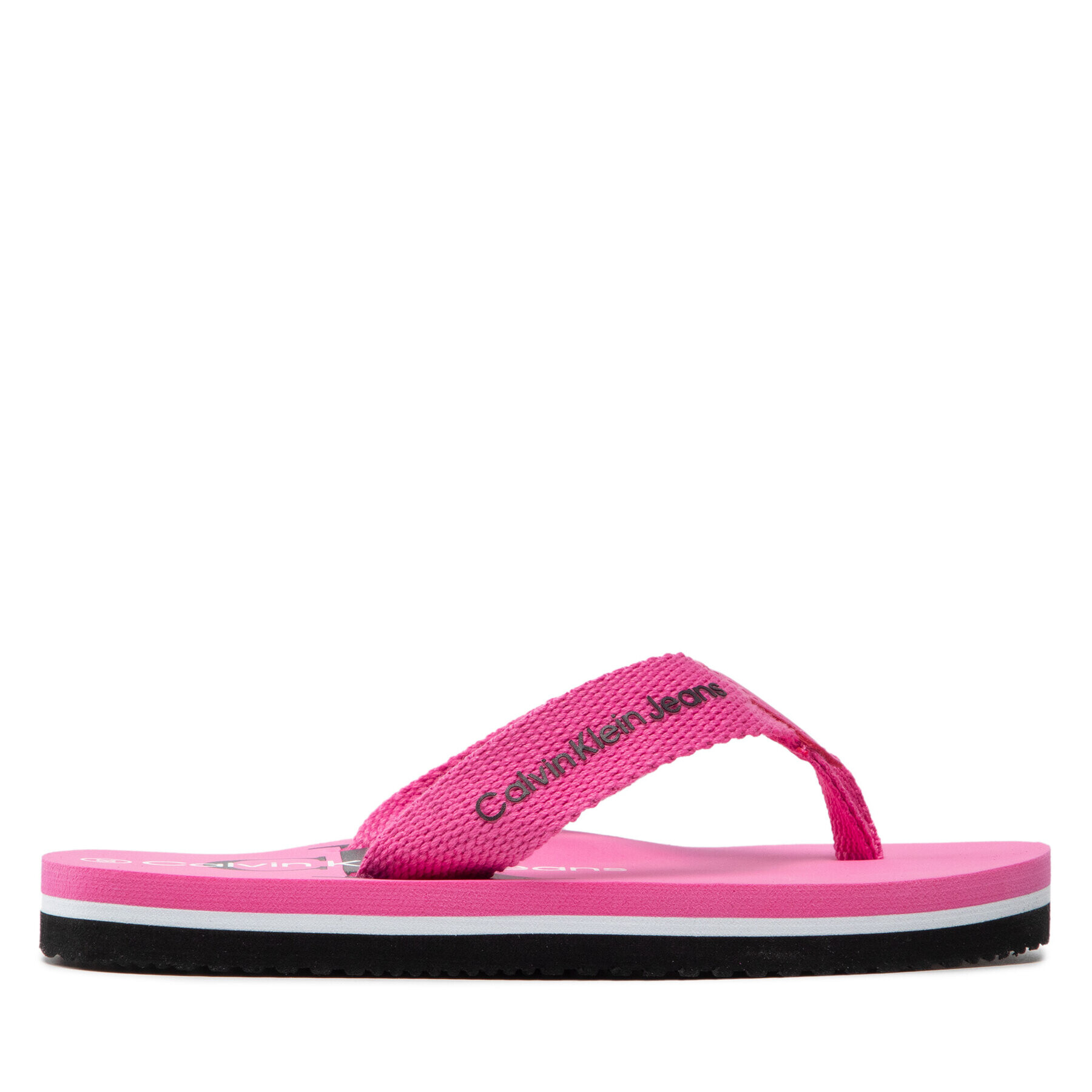 Calvin Klein Jeans Джапанки Logo Print Flip Flop V3A8-80217-0058 M Розов - Pepit.bg