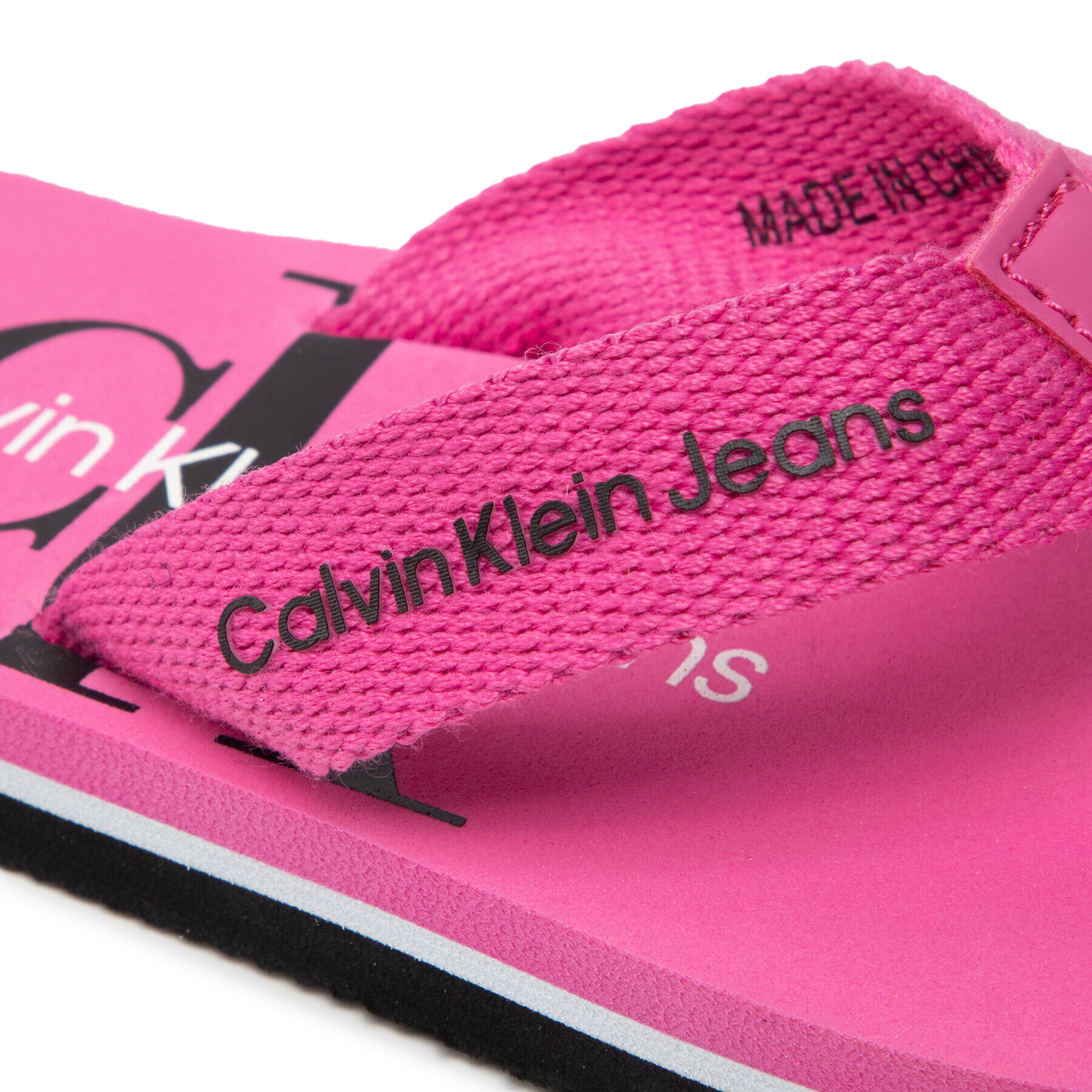 Calvin Klein Jeans Джапанки Logo Print Flip Flop V3A8-80217-0058 M Розов - Pepit.bg