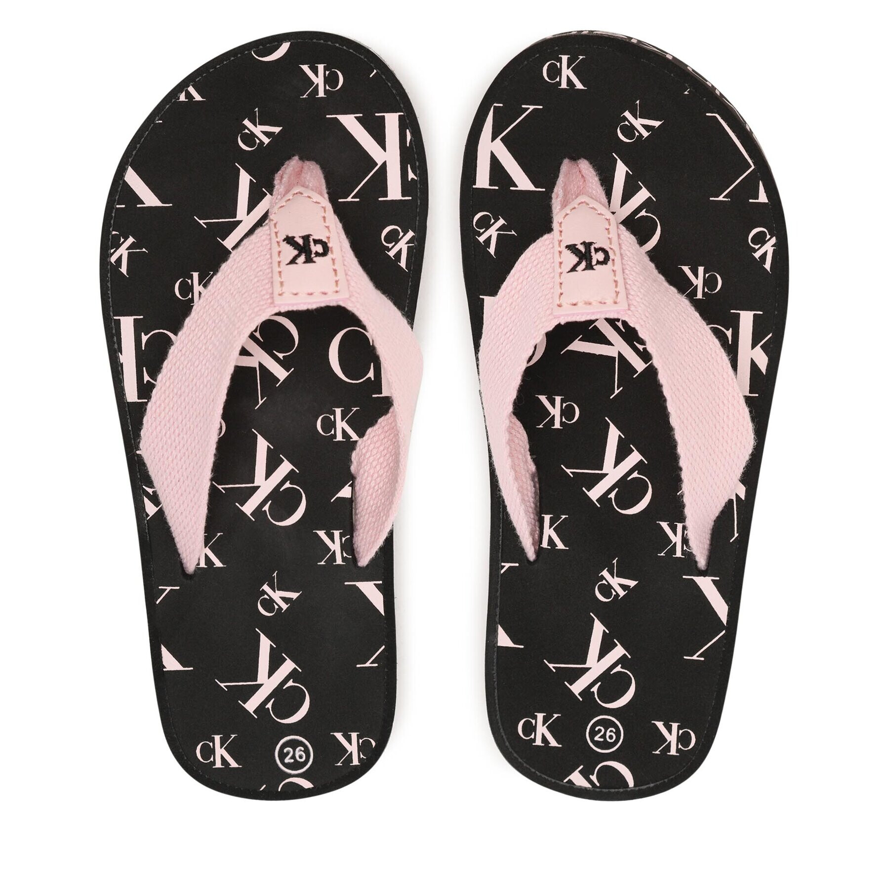 Calvin Klein Jeans Джапанки Logo Print Flip Flop V3A8-80520-0058 Розов - Pepit.bg