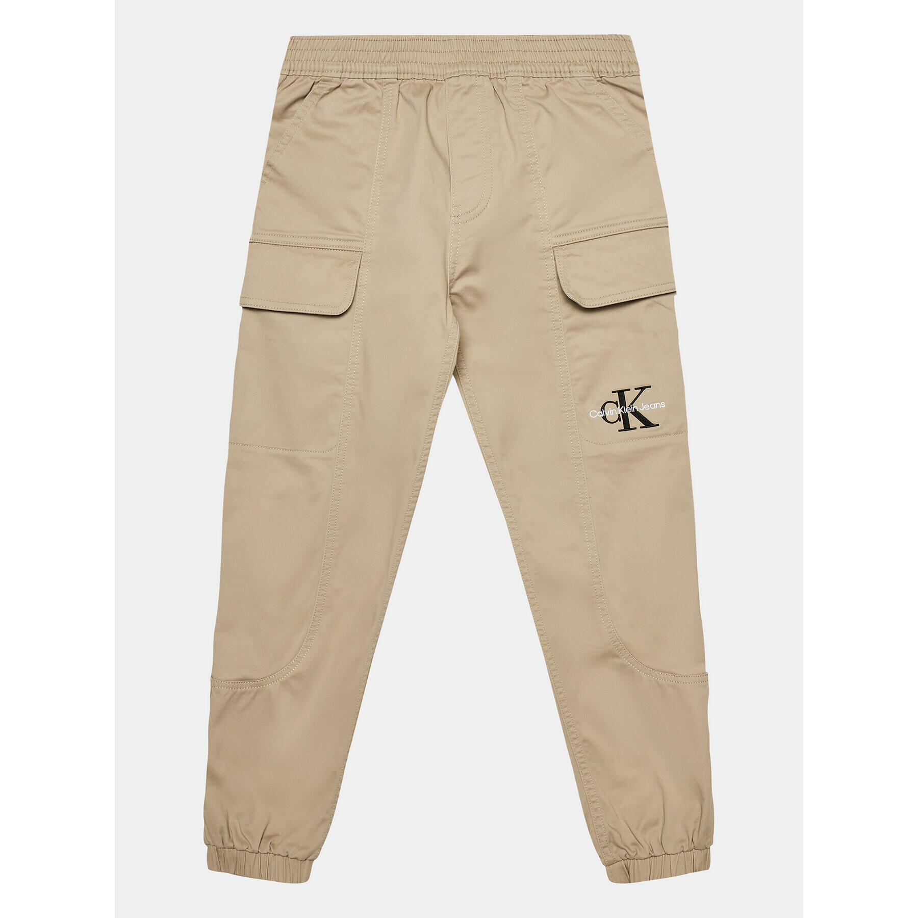 Calvin Klein Jeans Джогъри IB0IB01675 Бежов Regular Fit - Pepit.bg