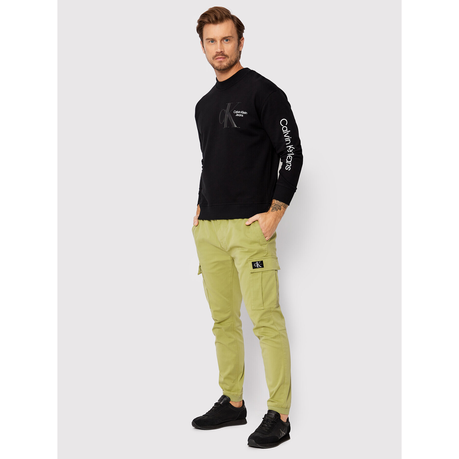 Calvin Klein Jeans Джогъри J30J319650 Зелен Skinny Fit - Pepit.bg