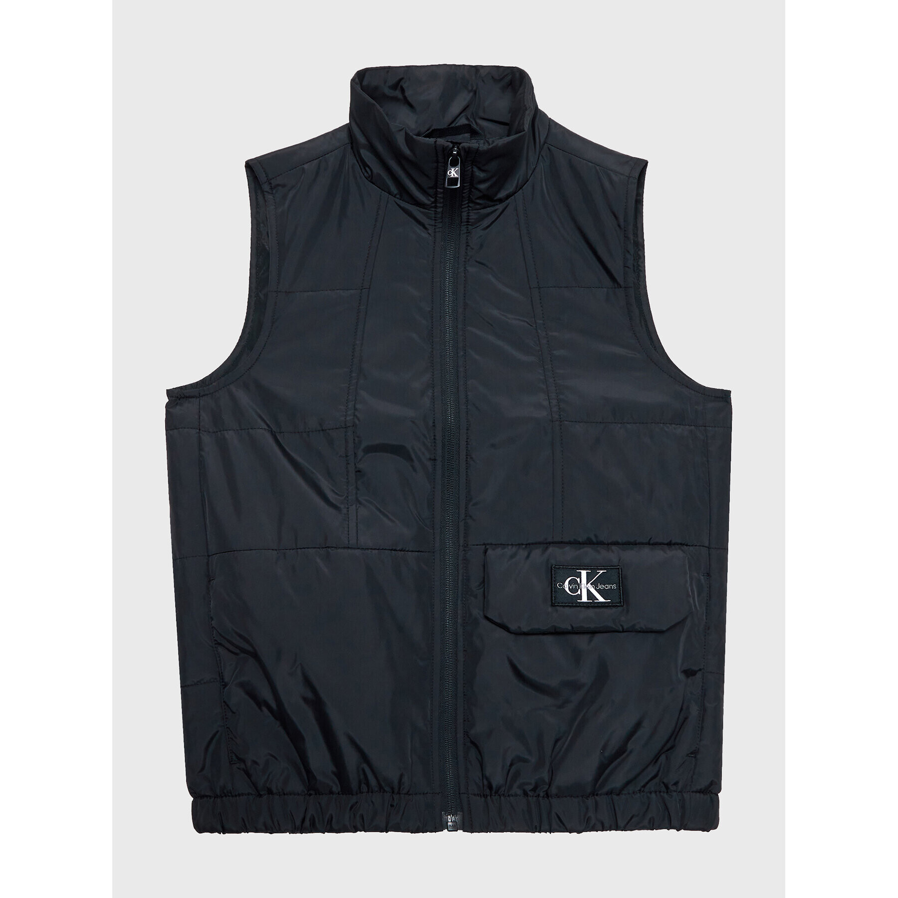 Calvin Klein Jeans Елек Badge Vest IB0IB01655 Черен Regular Fit - Pepit.bg