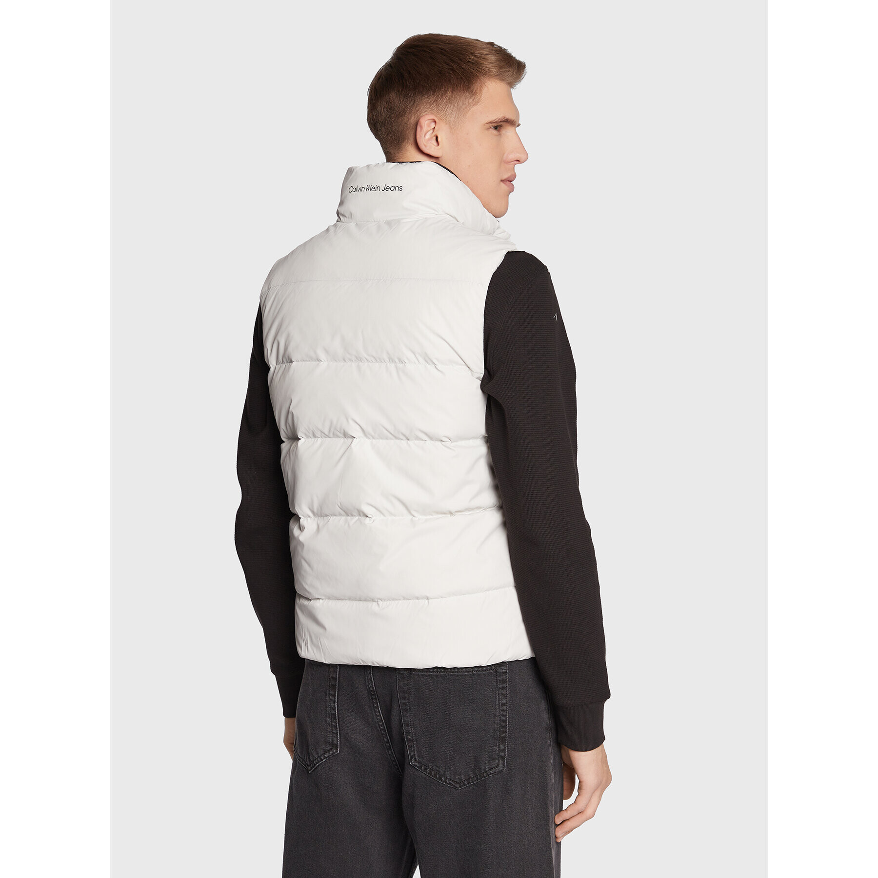 Calvin Klein Jeans Елек J30J319055 Сив Regular Fit - Pepit.bg