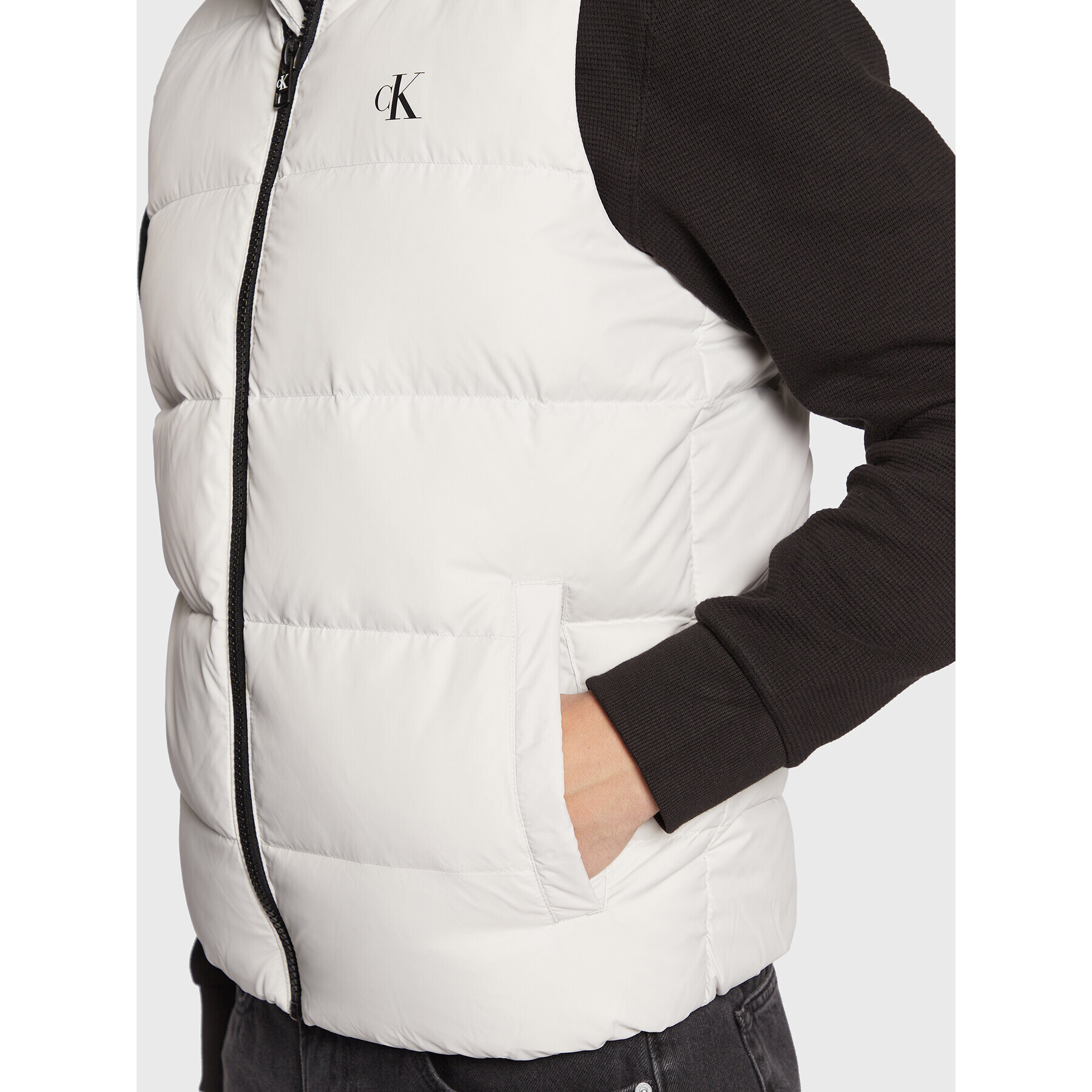 Calvin Klein Jeans Елек J30J319055 Сив Regular Fit - Pepit.bg
