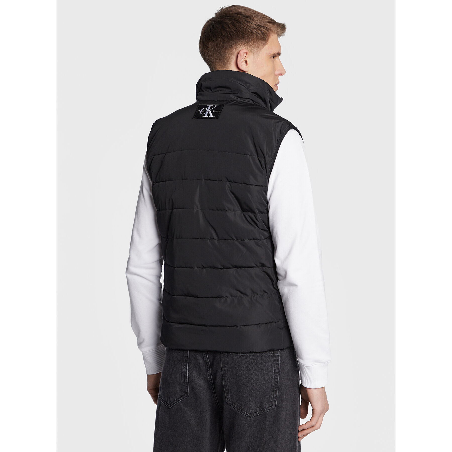 Calvin Klein Jeans Елек J30J322495 Черен Regular Fit - Pepit.bg
