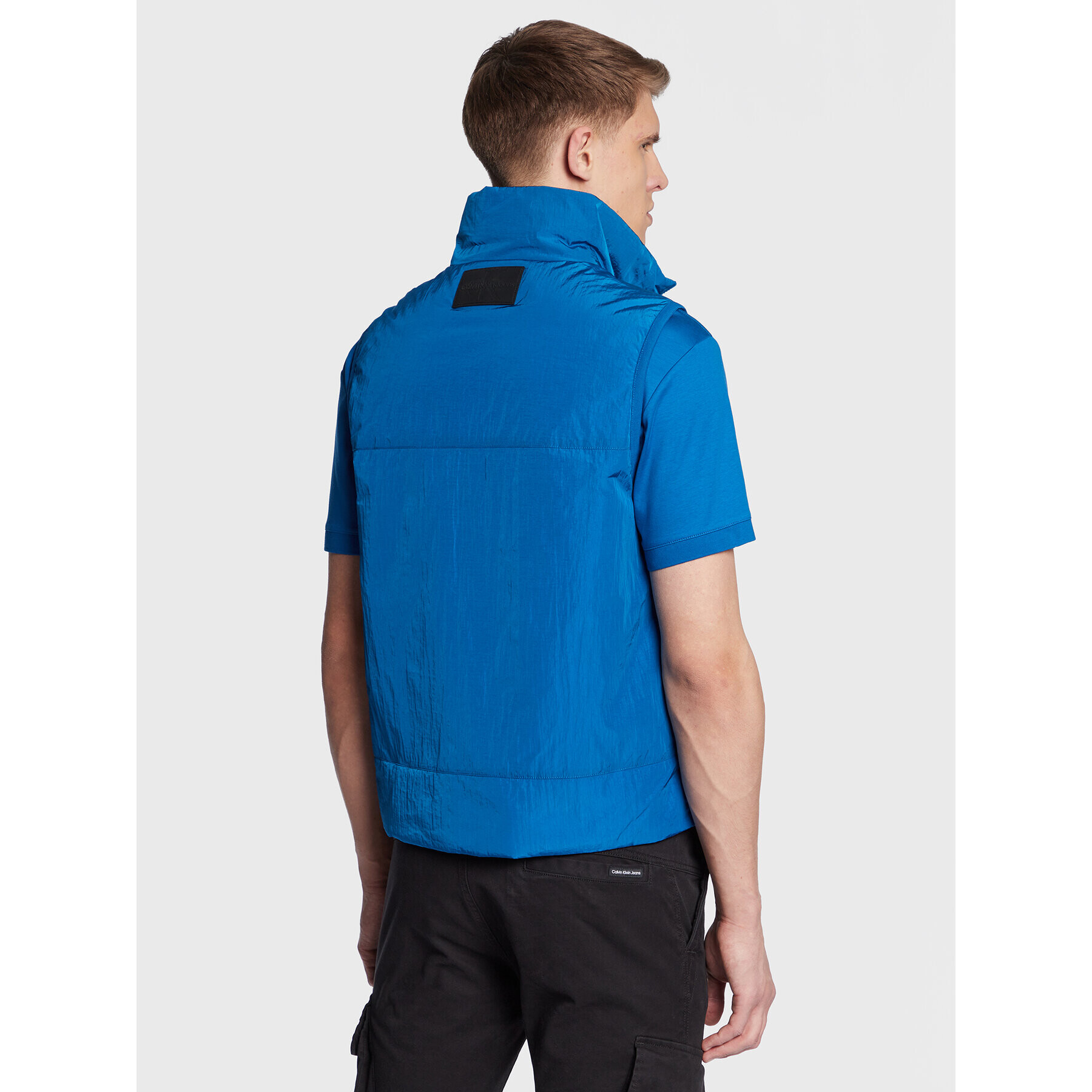 Calvin Klein Jeans Елек J30J322940 Син Regular Fit - Pepit.bg