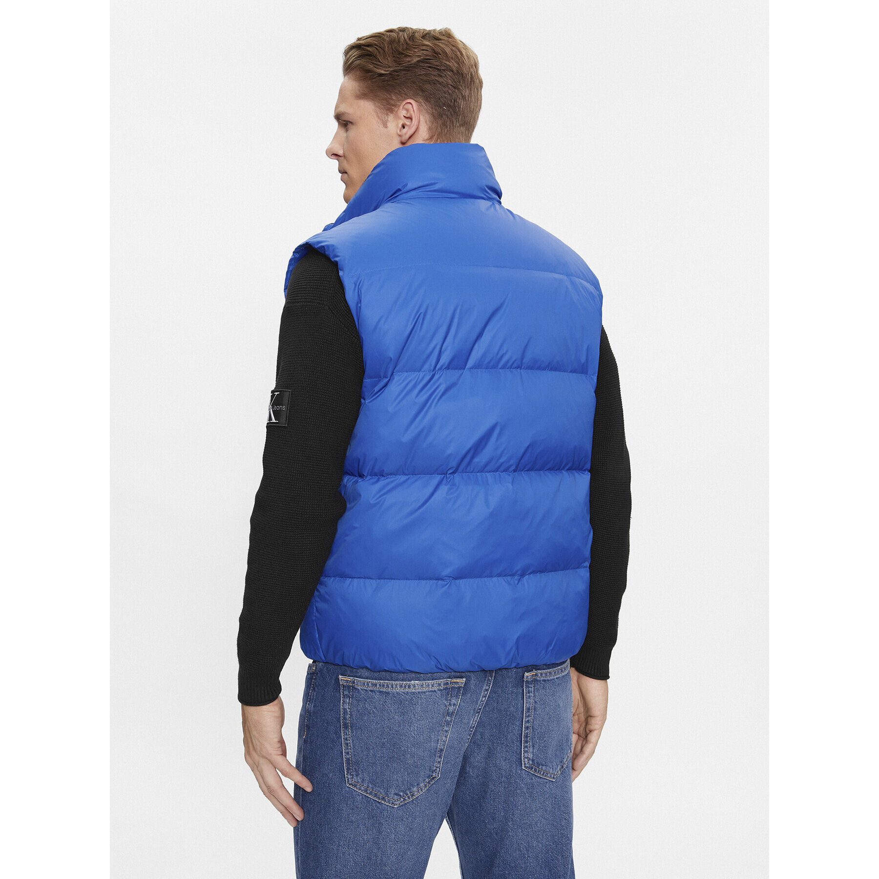 Calvin Klein Jeans Елек J30J323473 Син Regular Fit - Pepit.bg