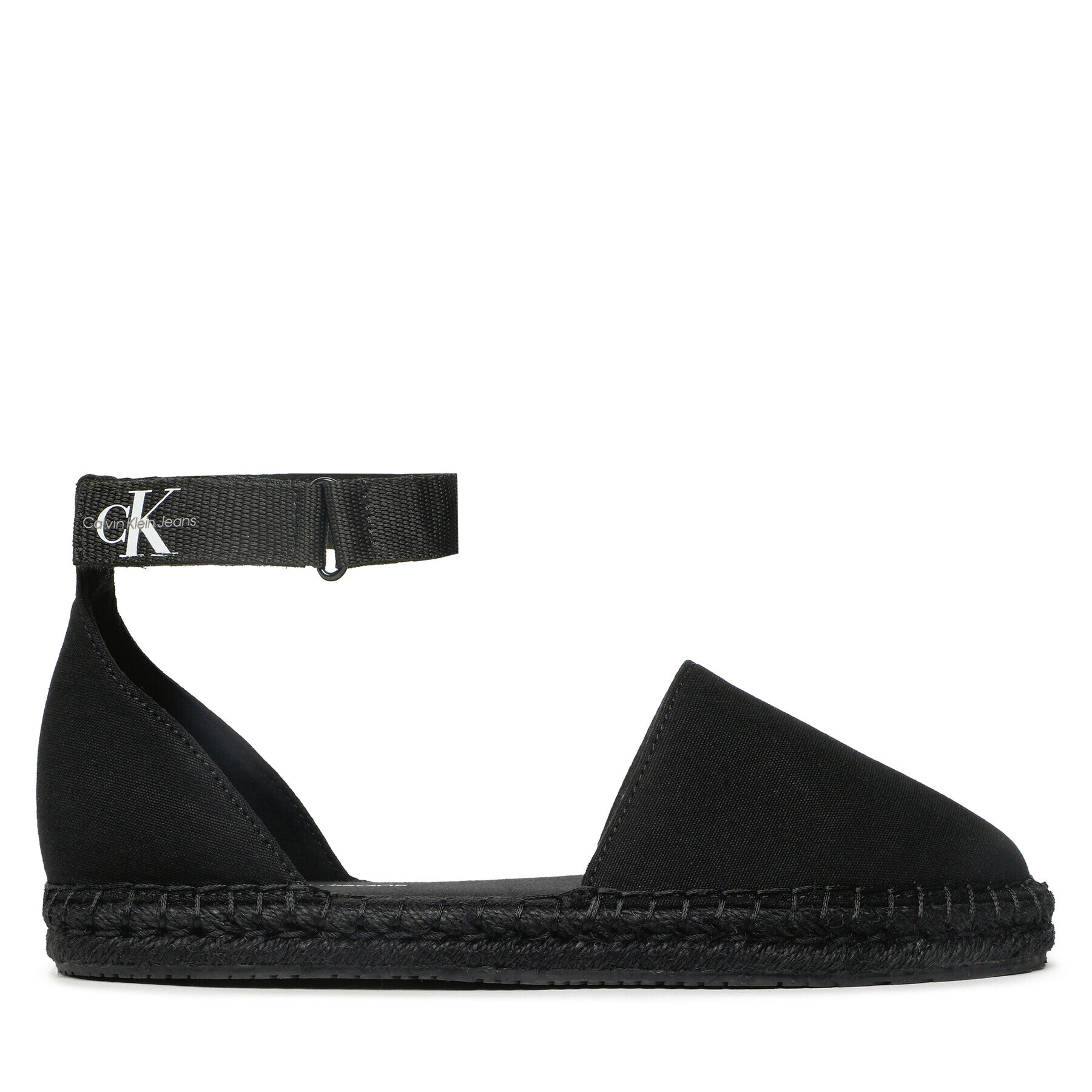 Calvin Klein Jeans Еспадрили Ankle Espadrille YW0YW01027 Черен - Pepit.bg