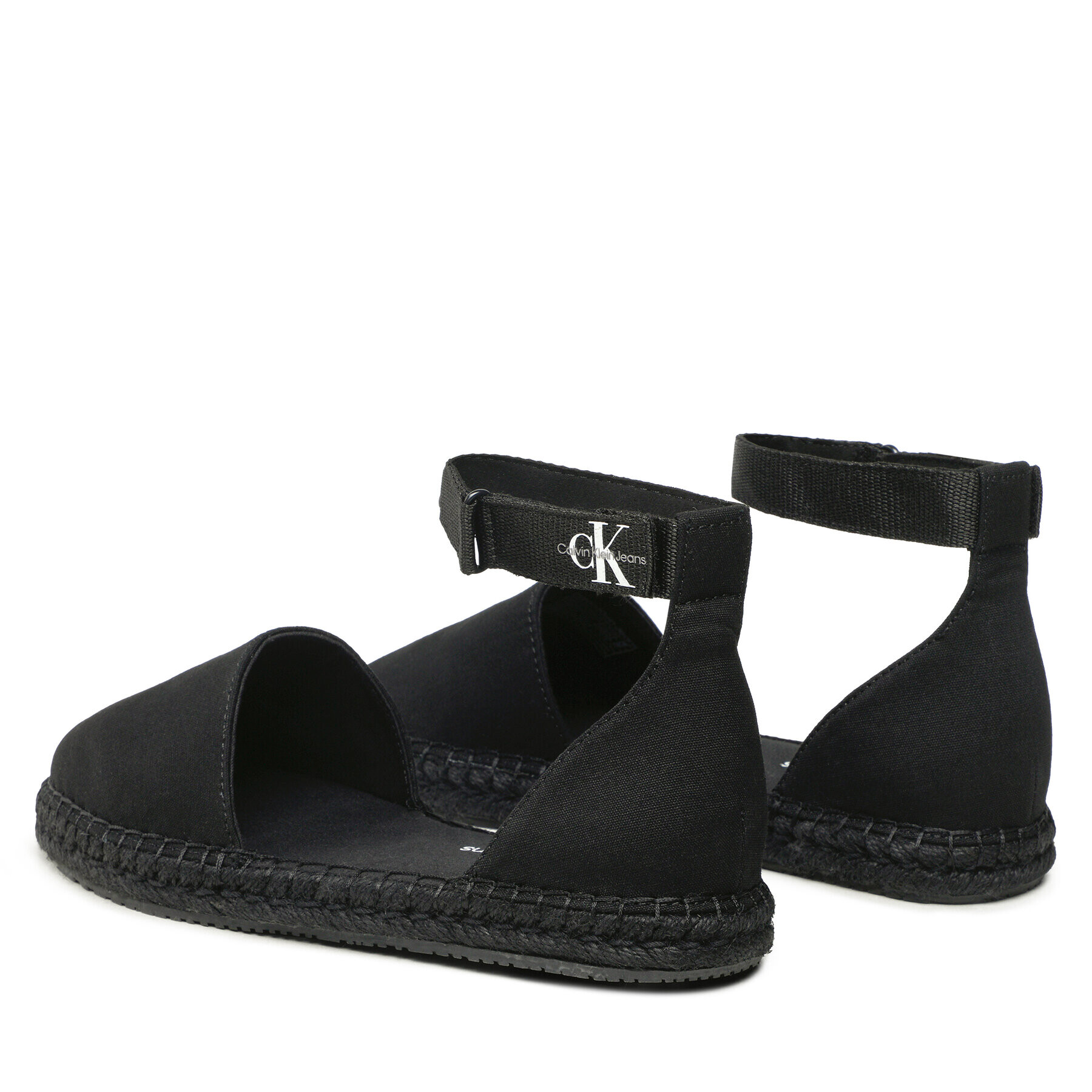 Calvin Klein Jeans Еспадрили Ankle Espadrille YW0YW01027 Черен - Pepit.bg