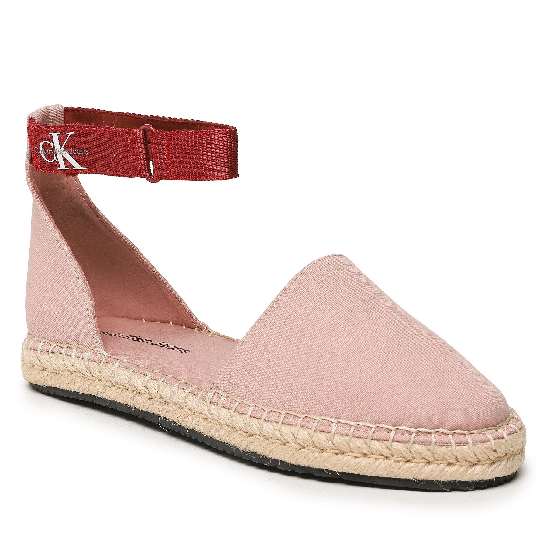 Calvin Klein Jeans Еспадрили Ankle Espadrille YW0YW01027 Розов - Pepit.bg