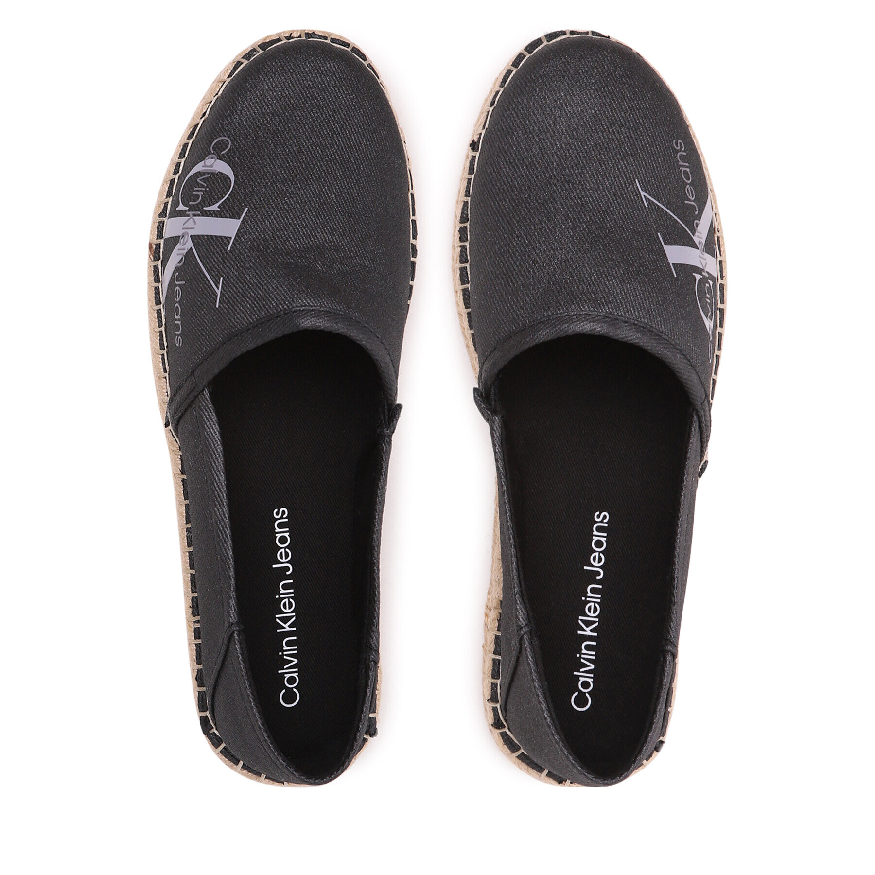 Calvin Klein Jeans Еспадрили Espadrille Co Wn YW0YW01080 Черен - Pepit.bg