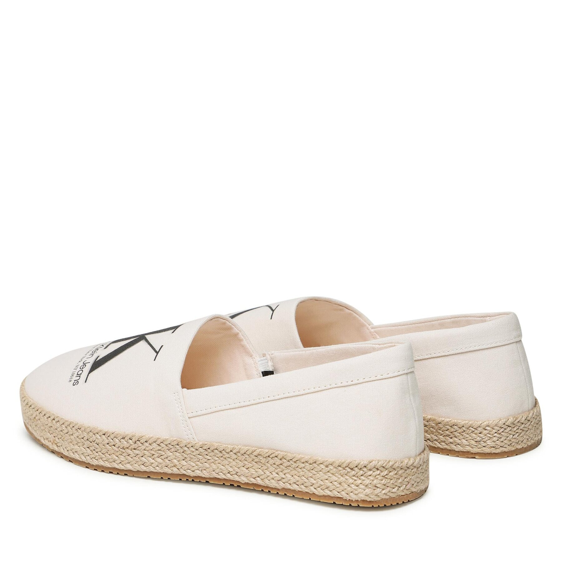 Calvin Klein Jeans Еспадрили Espadrille Ess Monogram YM0YM00654 Екрю - Pepit.bg