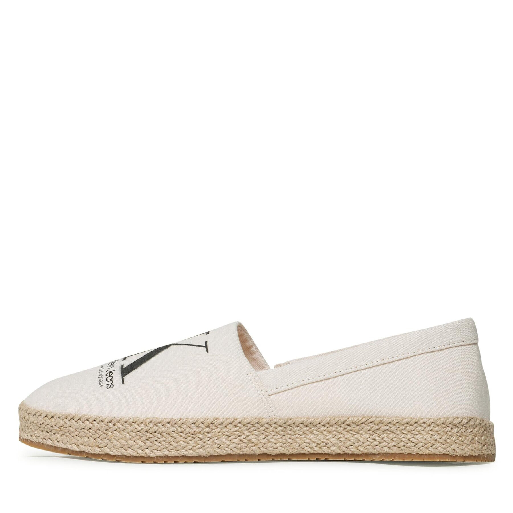 Calvin Klein Jeans Еспадрили Espadrille Ess Monogram YM0YM00654 Екрю - Pepit.bg