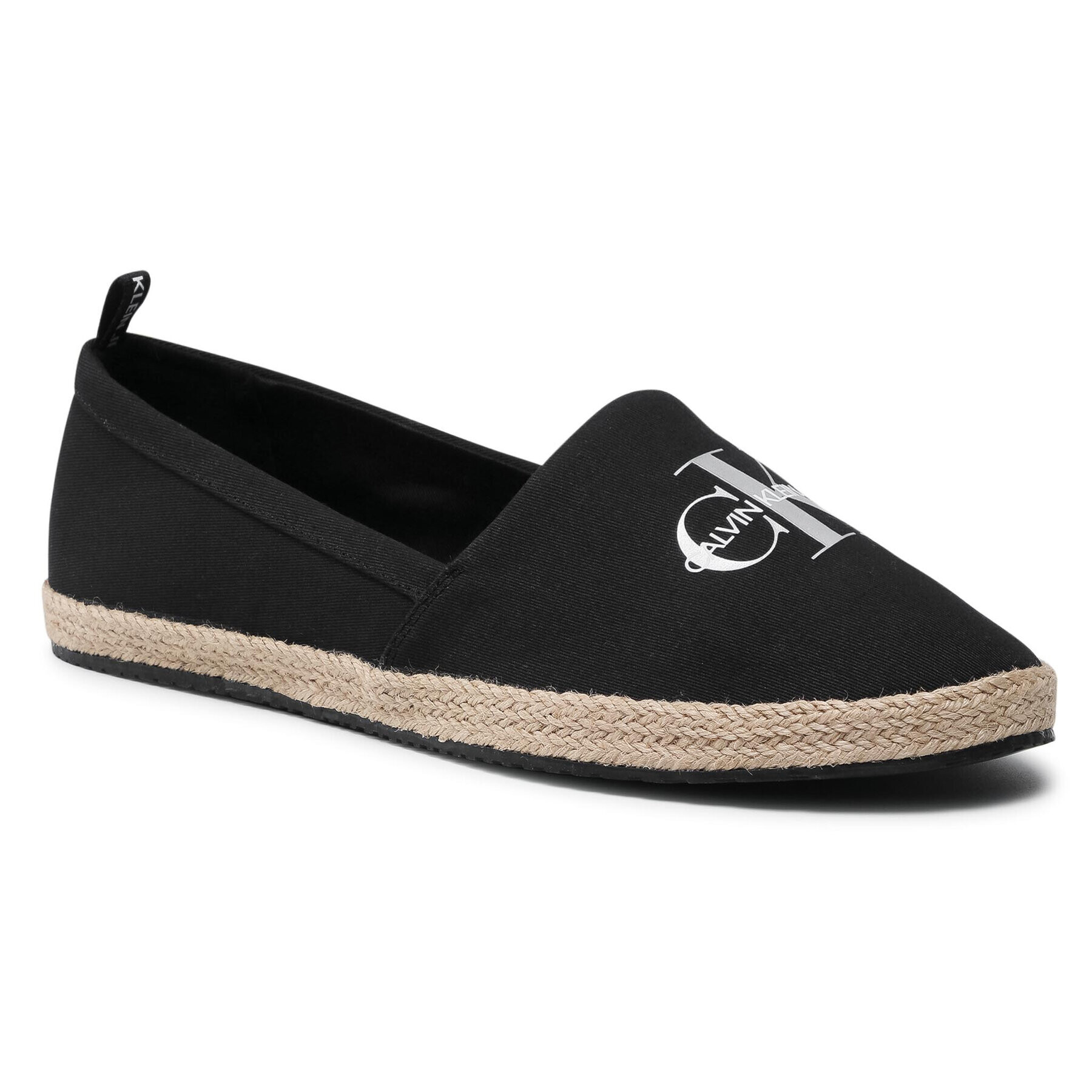 Calvin Klein Jeans Еспадрили Espadrille Printed Co YW0YW00035 Черен - Pepit.bg