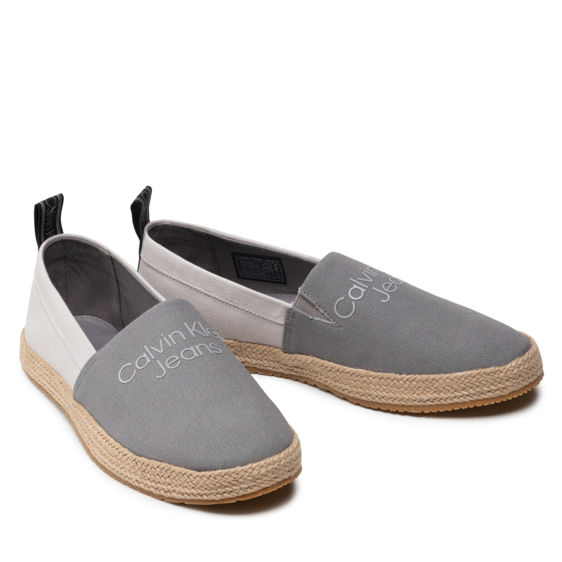 Calvin Klein Jeans Еспадрили Espadrille YM0YM00355 Сив - Pepit.bg