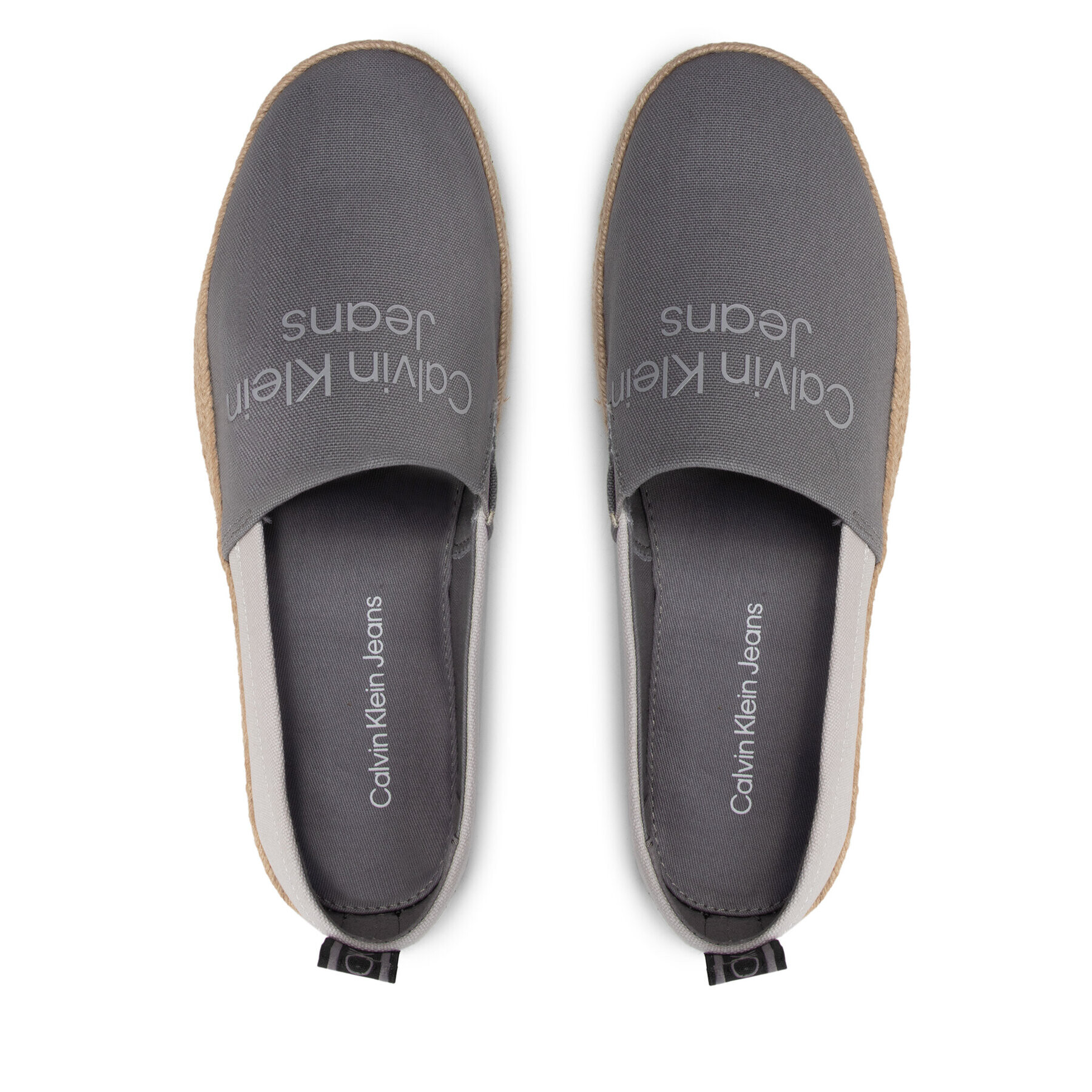 Calvin Klein Jeans Еспадрили Espadrille YM0YM00355 Сив - Pepit.bg